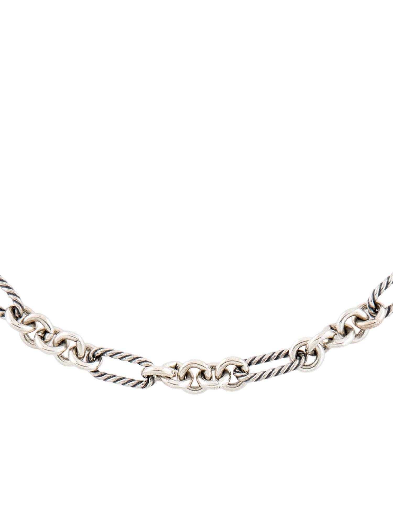 David Yurman Two-Tone Figaro Chain Necklace