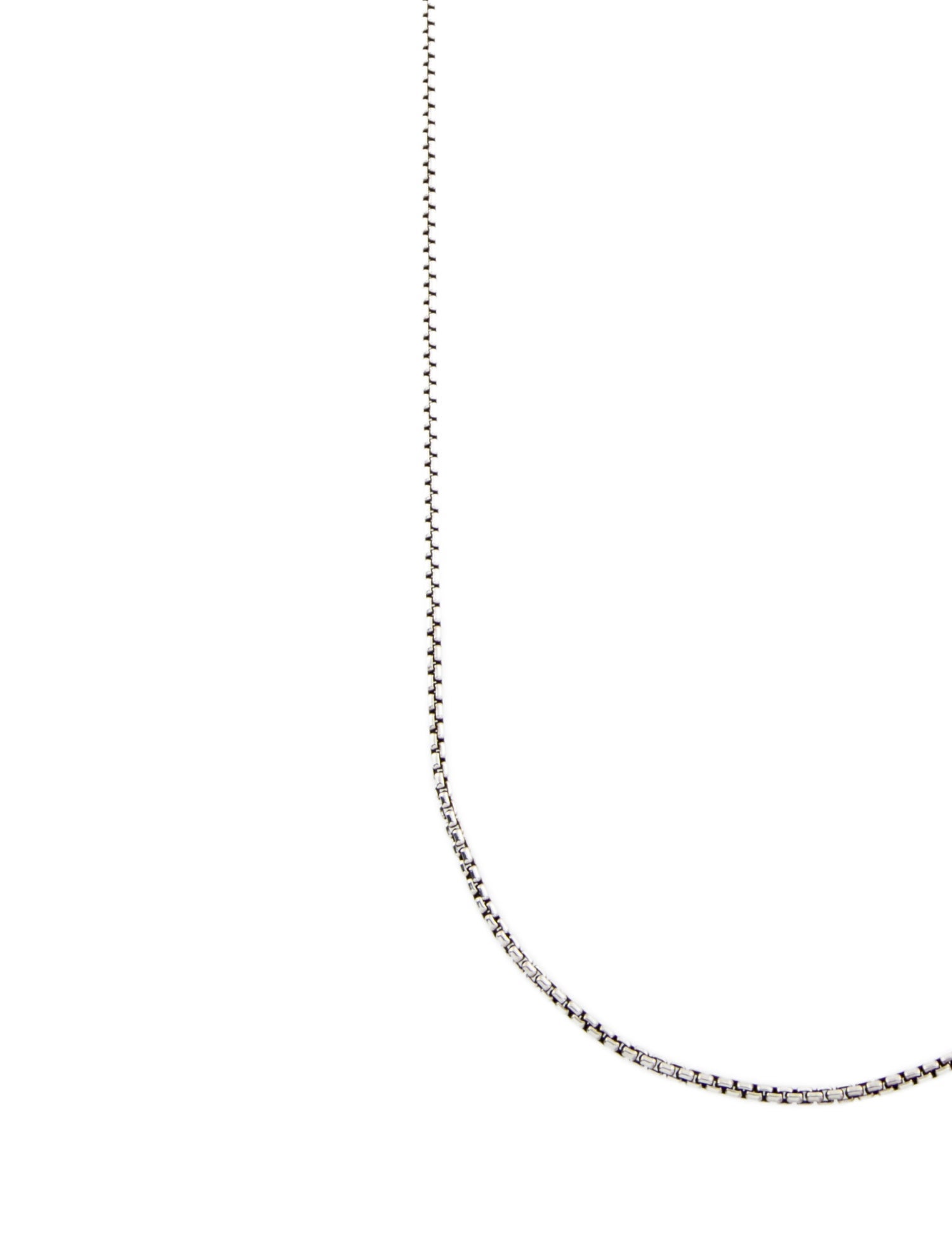 David Yurman Box Chain Slider Necklace