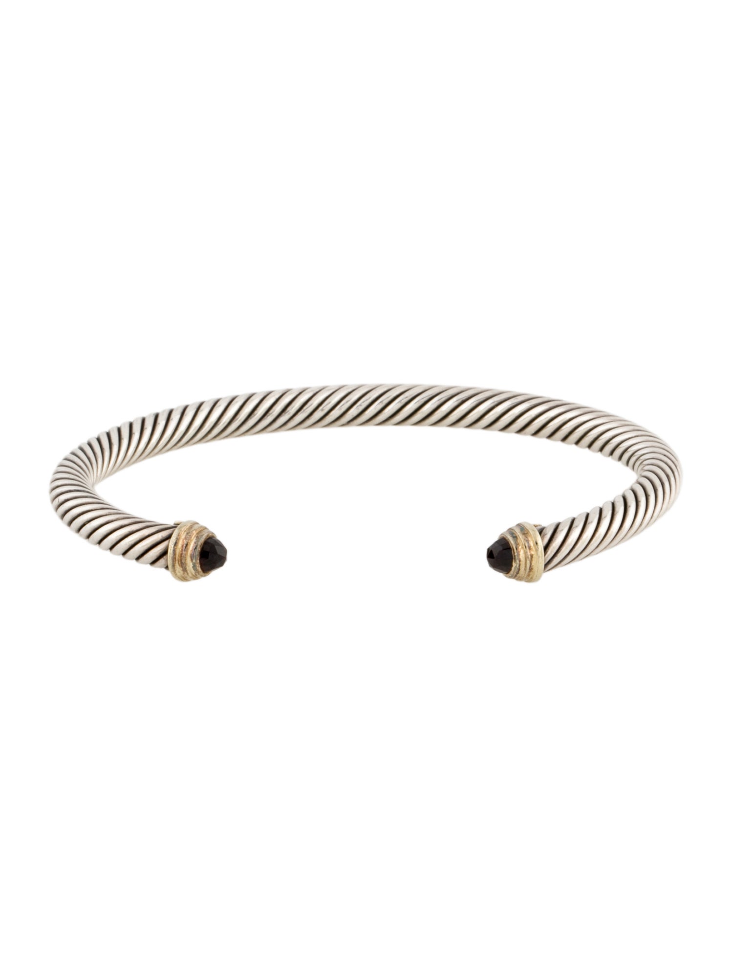 David Yurman Garnet Classic Cable Cuff Bracelet