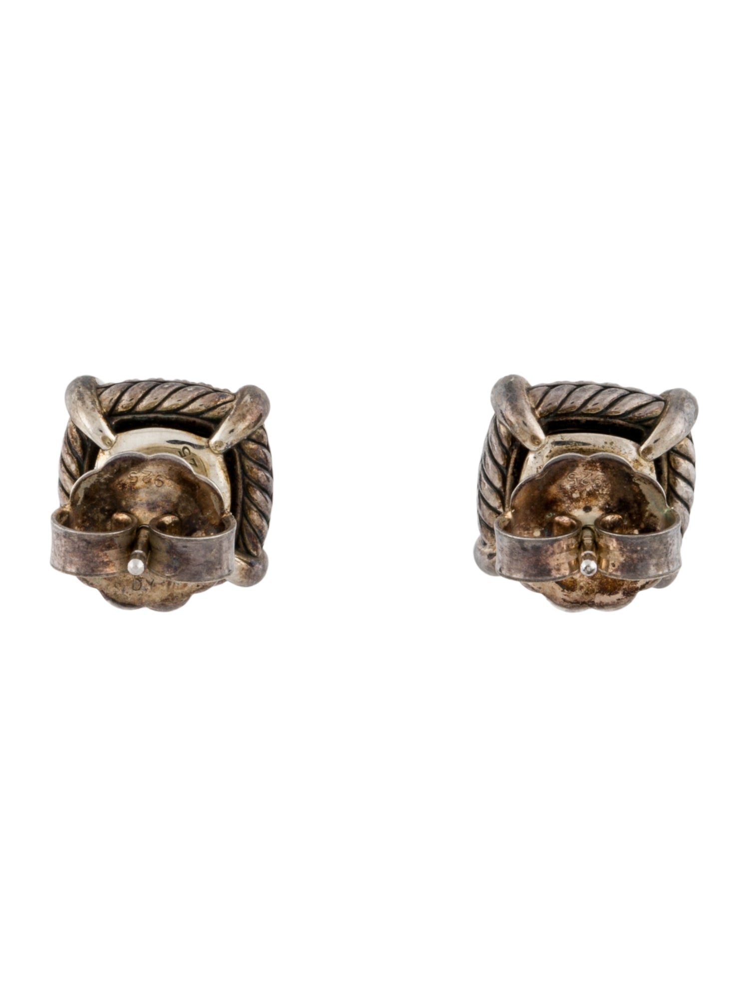 David Yurman Onyx & Diamond Chatelaine® Pavé Bezel Stud Earrings