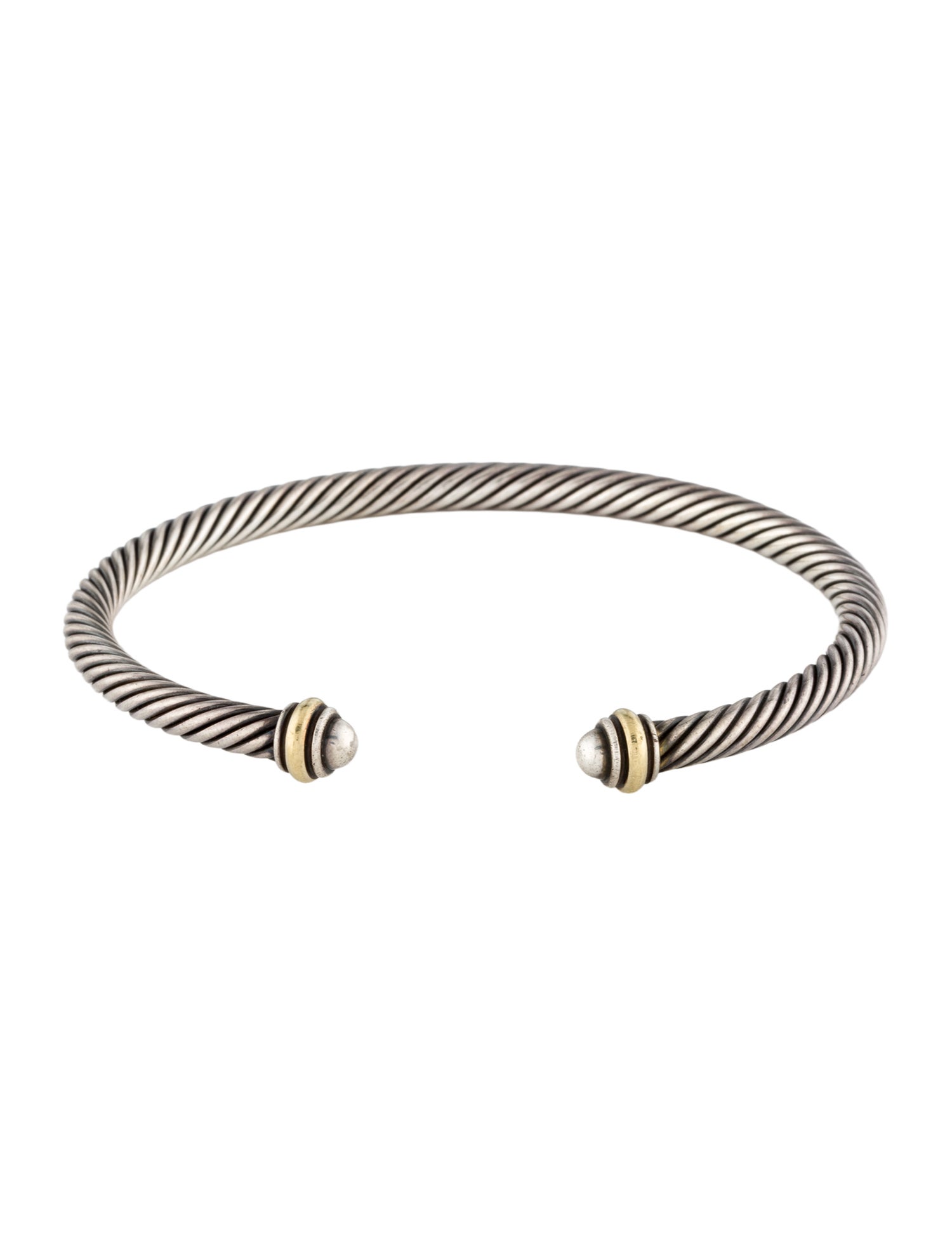 David Yurman Two-Tone Classic Cable Cuff Bracelet