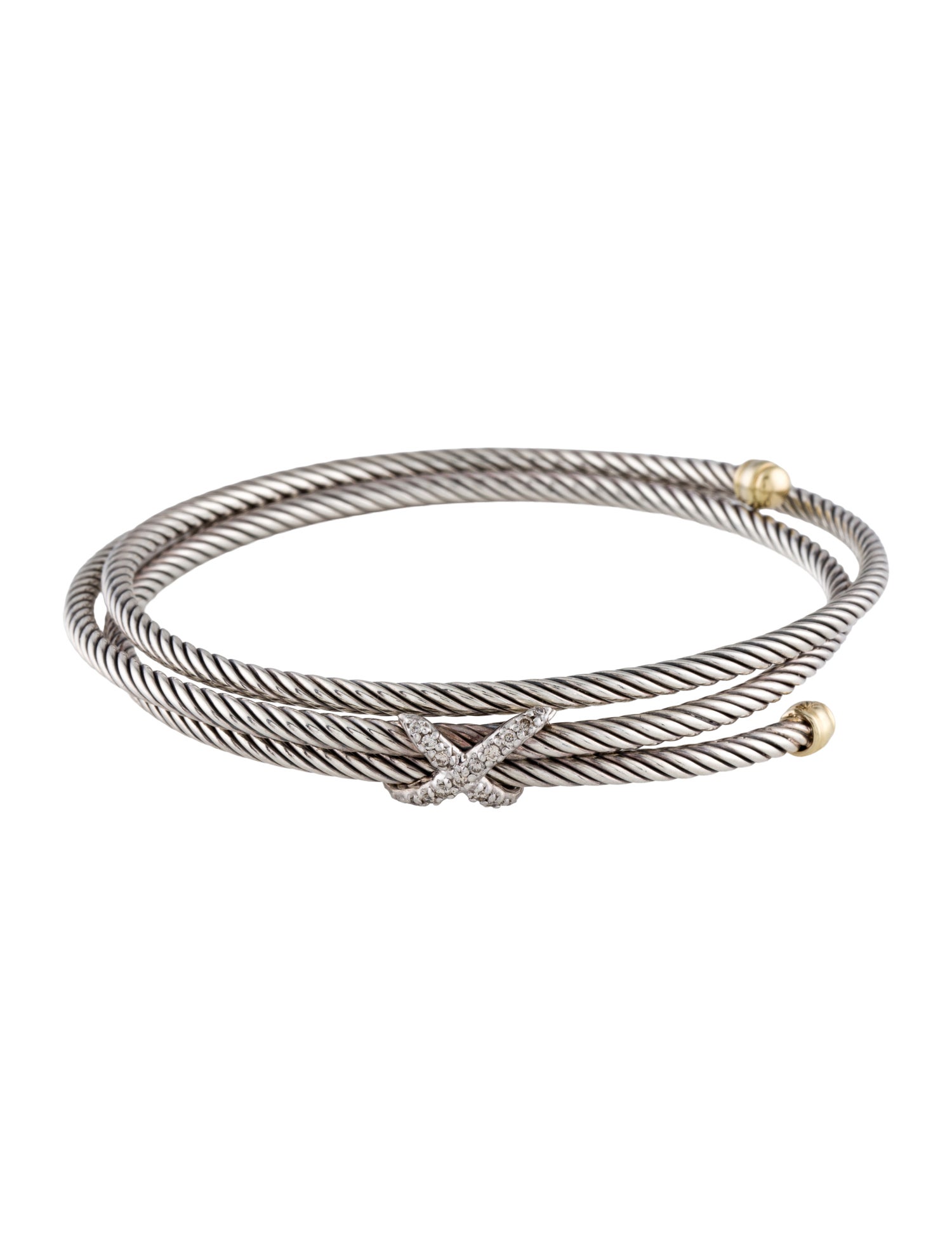 David Yurman Diamond X Bracelet