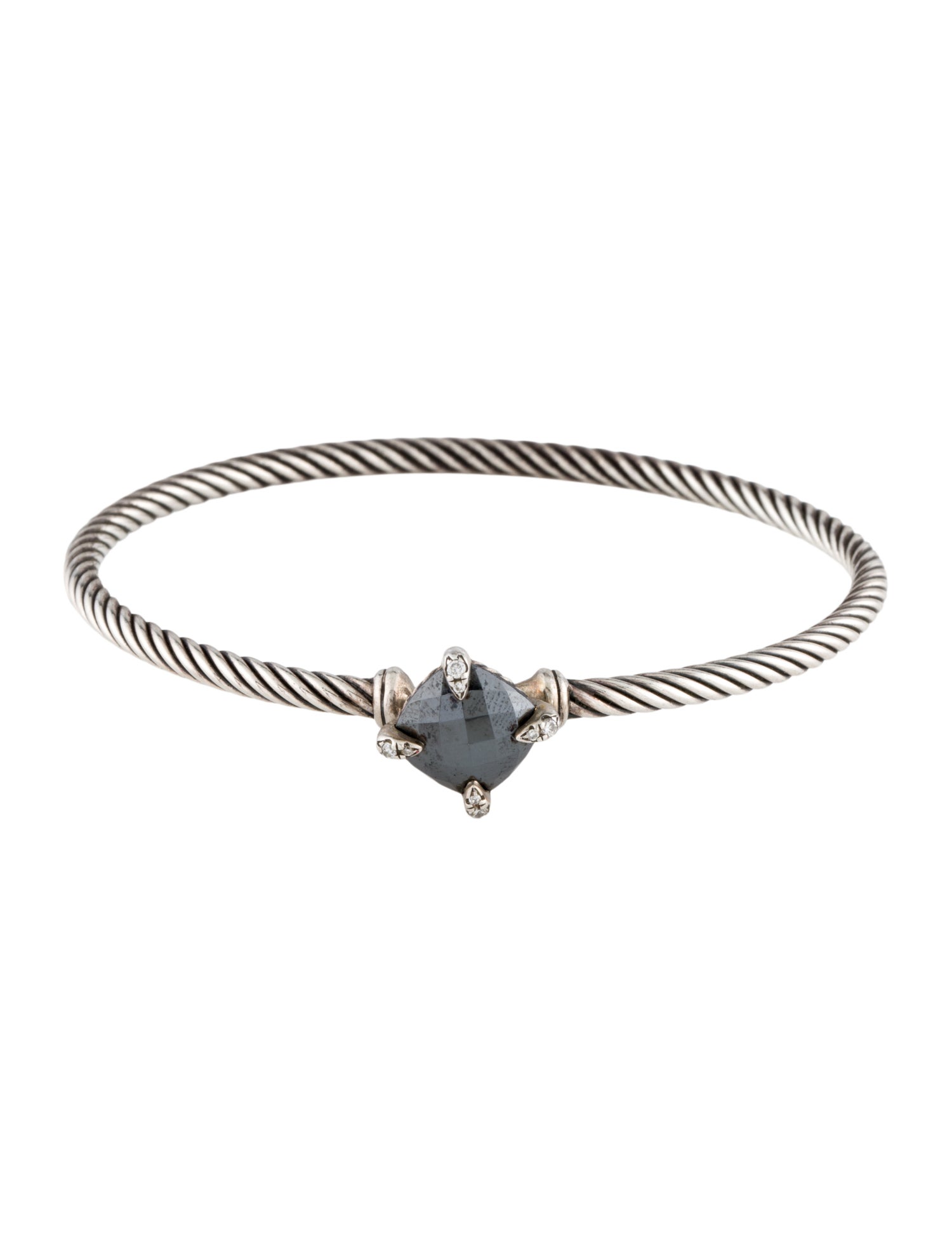 David Yurman Hematine & Diamond Chatelaine® Bracelet