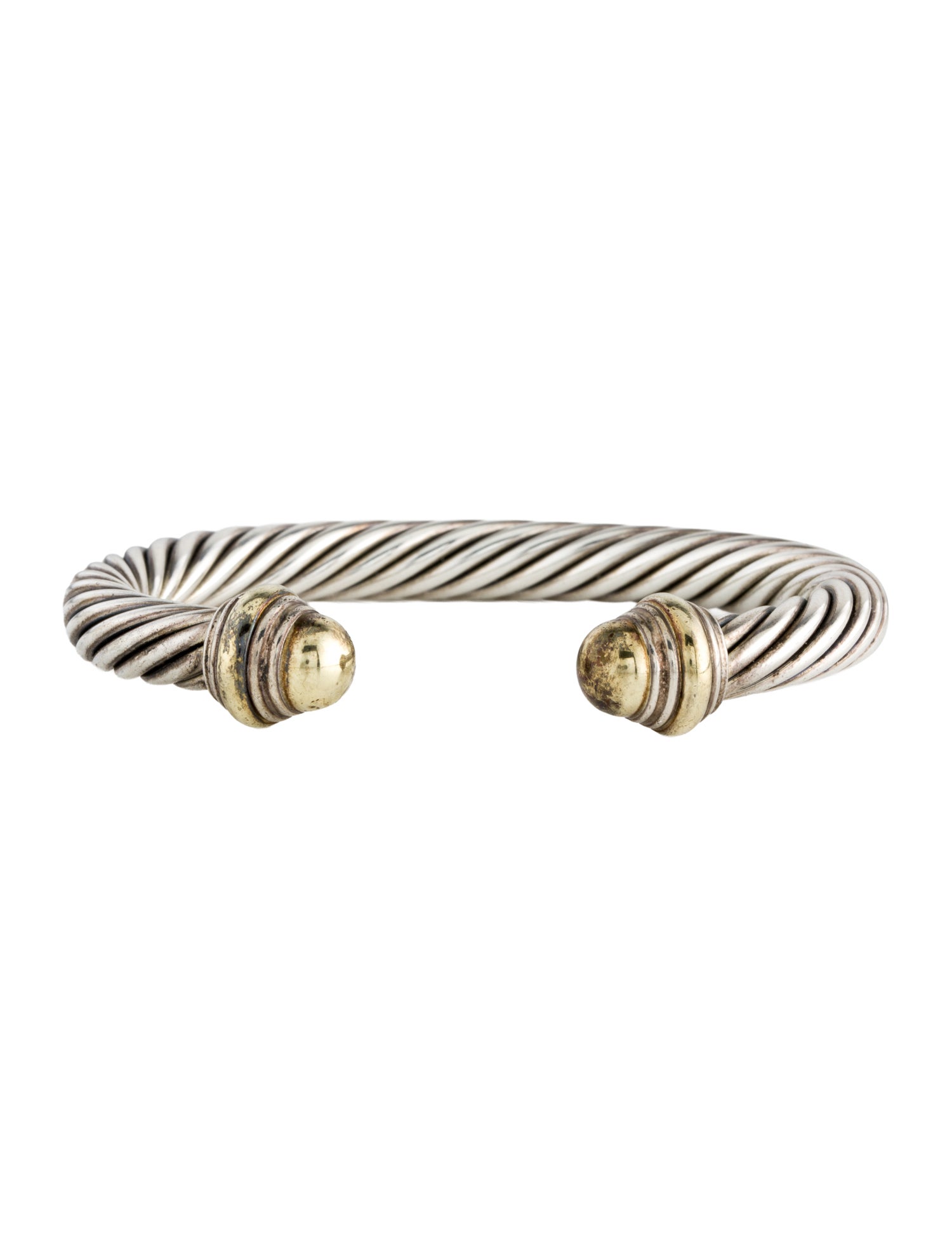 David Yurman Two-Tone Classic Cable Cuff Bracelet
