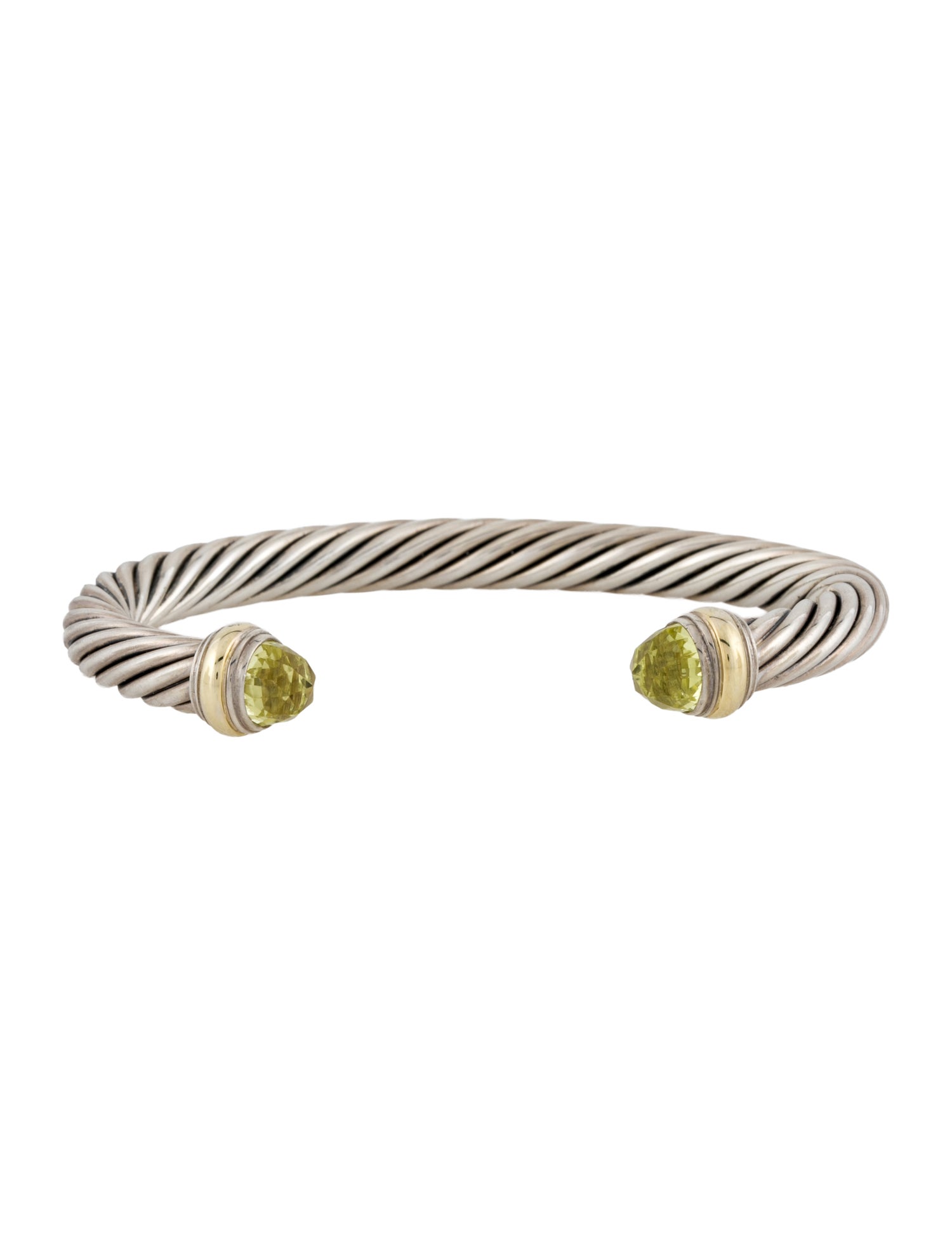 David Yurman Quartz Classic Cable Cuff Bracelet
