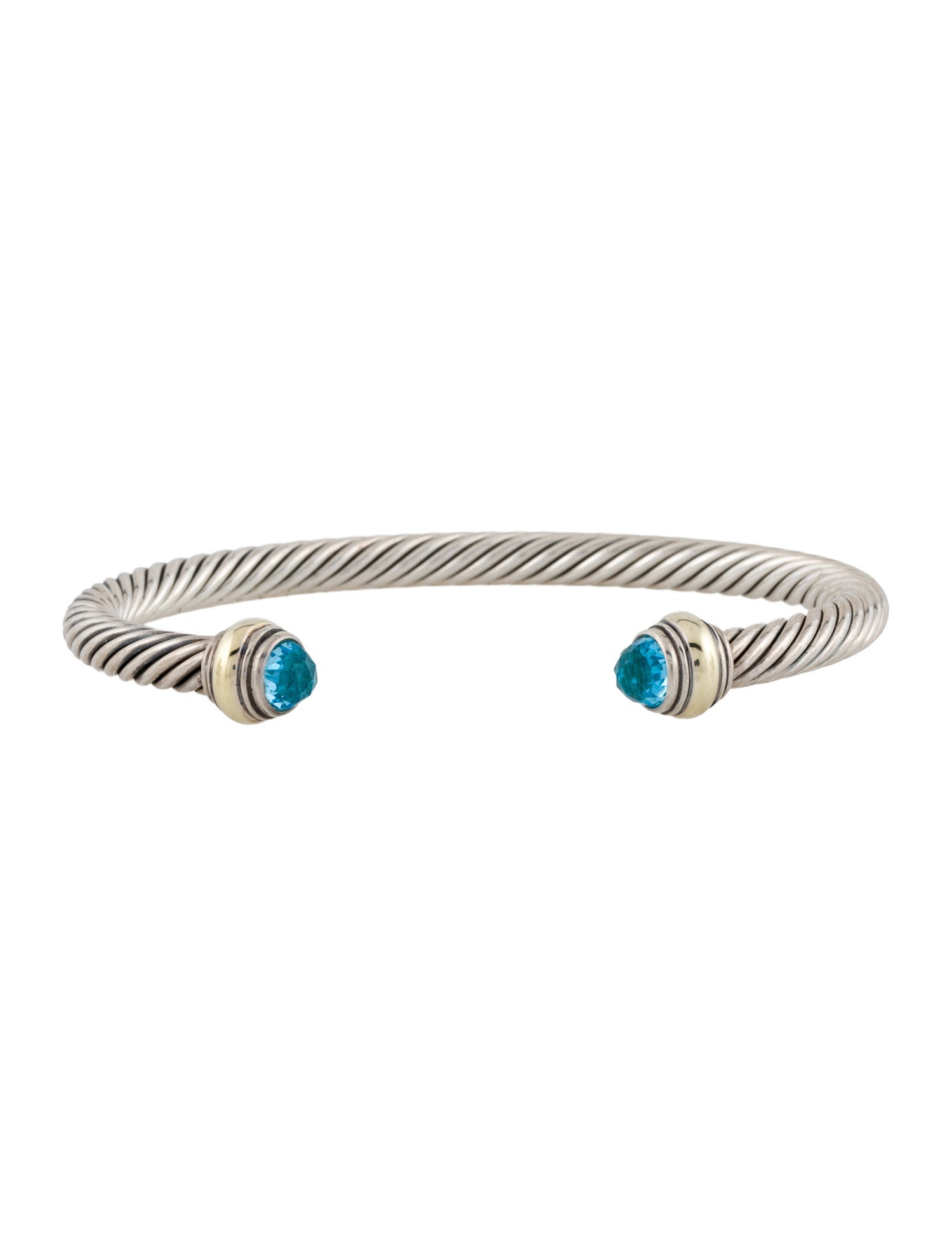 David Yurman Topaz Classic Cable Cuff Bracelet