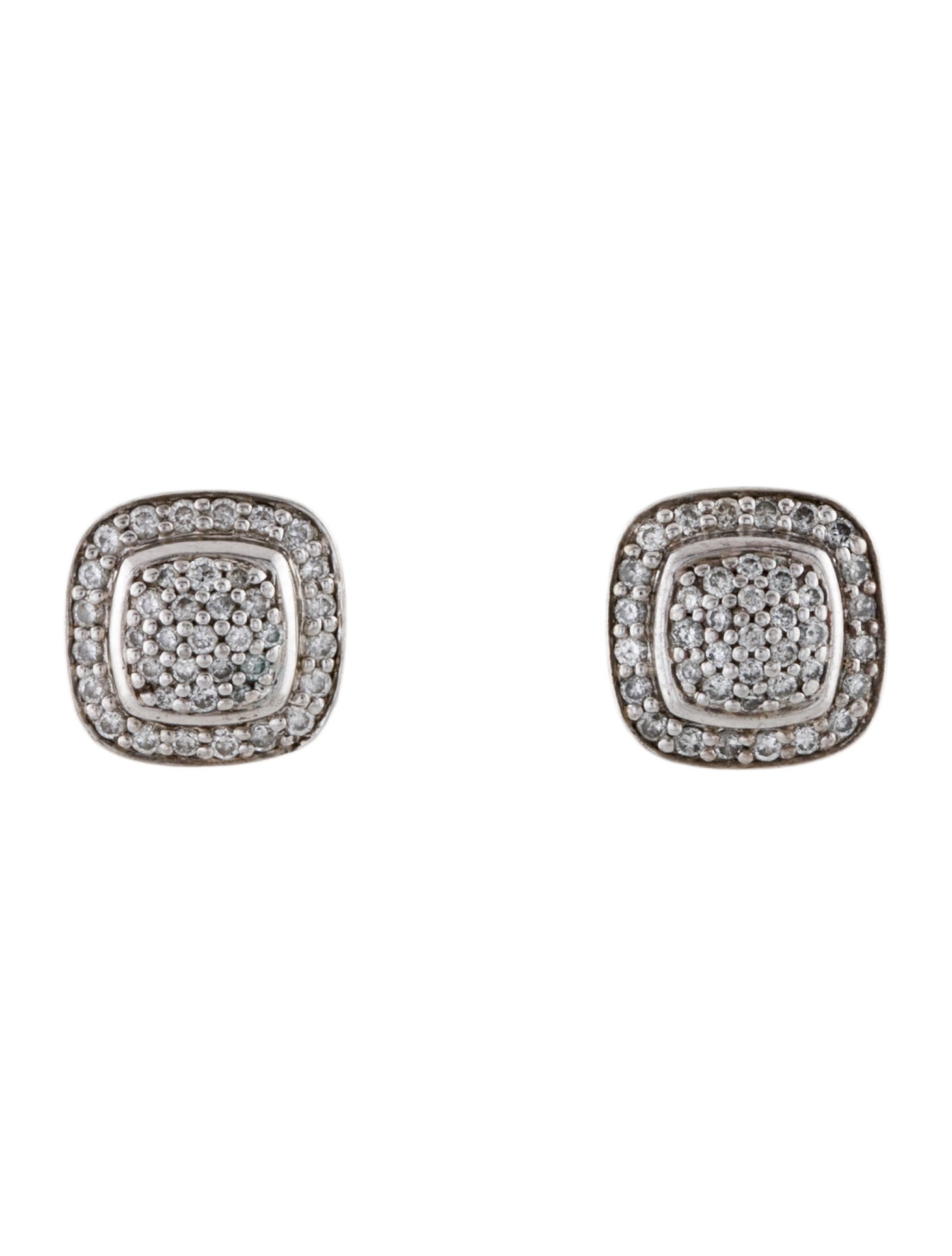 David Yurman Diamond Petite Albion Stud Earrings