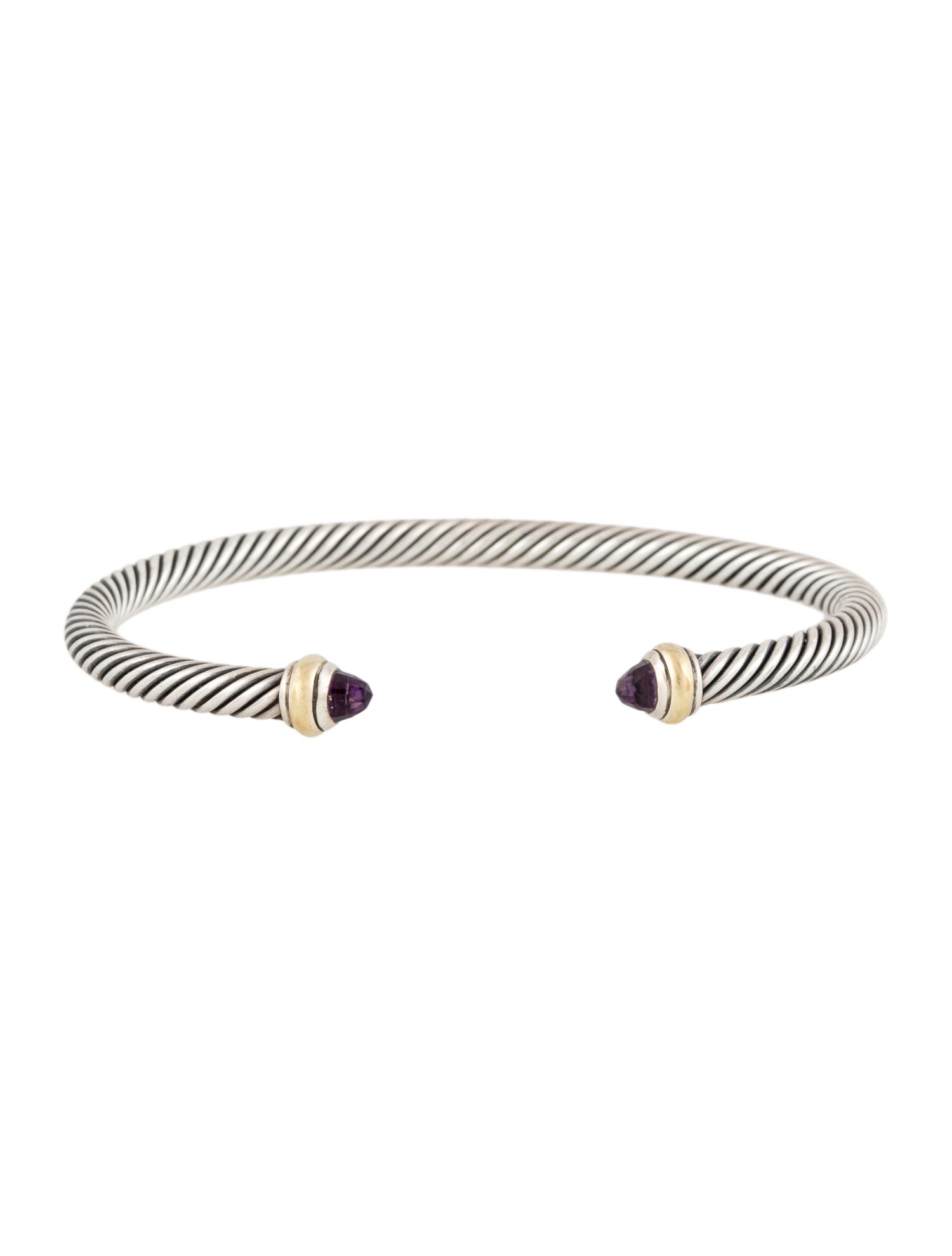 David Yurman Amethyst Classic Cable Bracelet