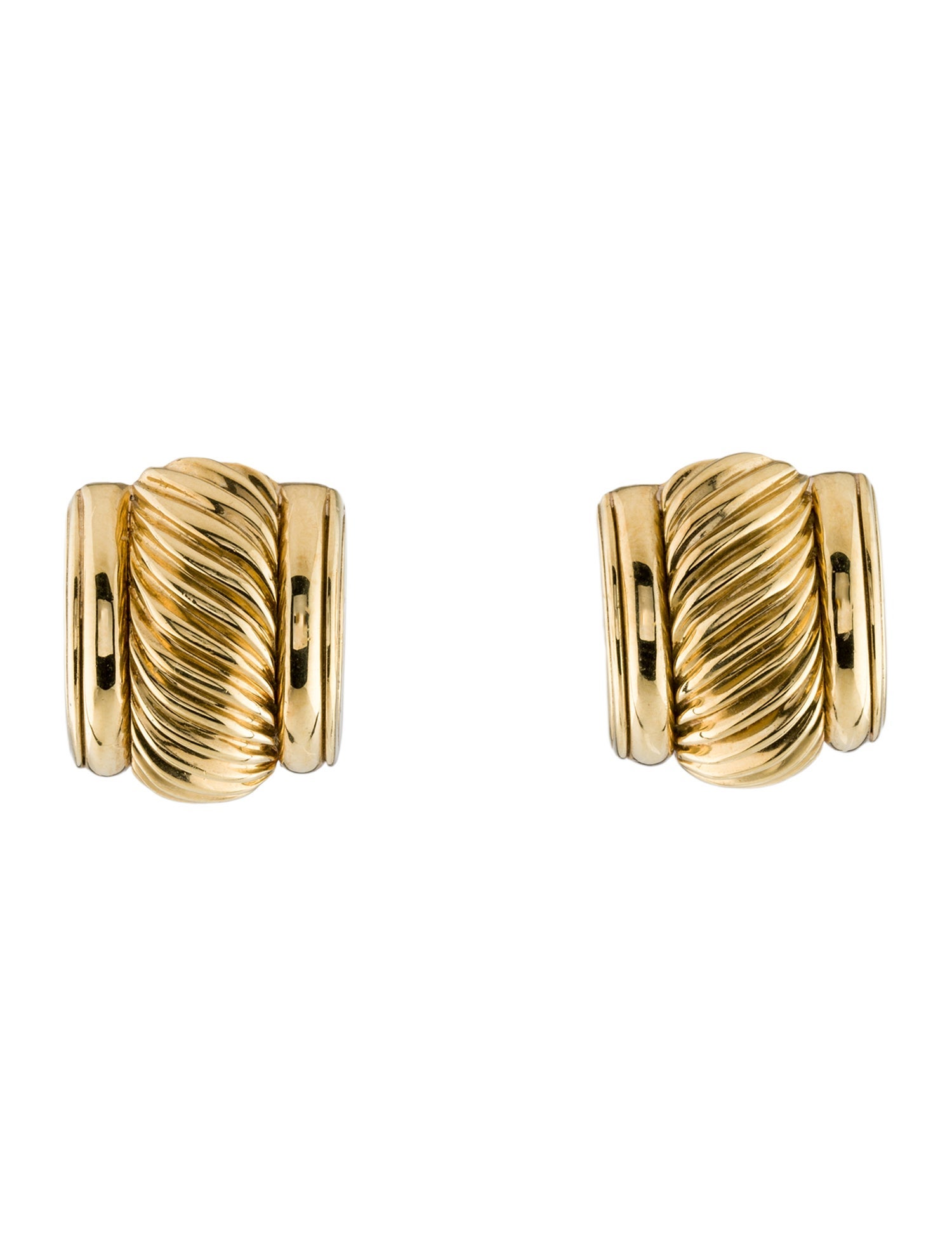 David Yurman 18K Earclip Earrings