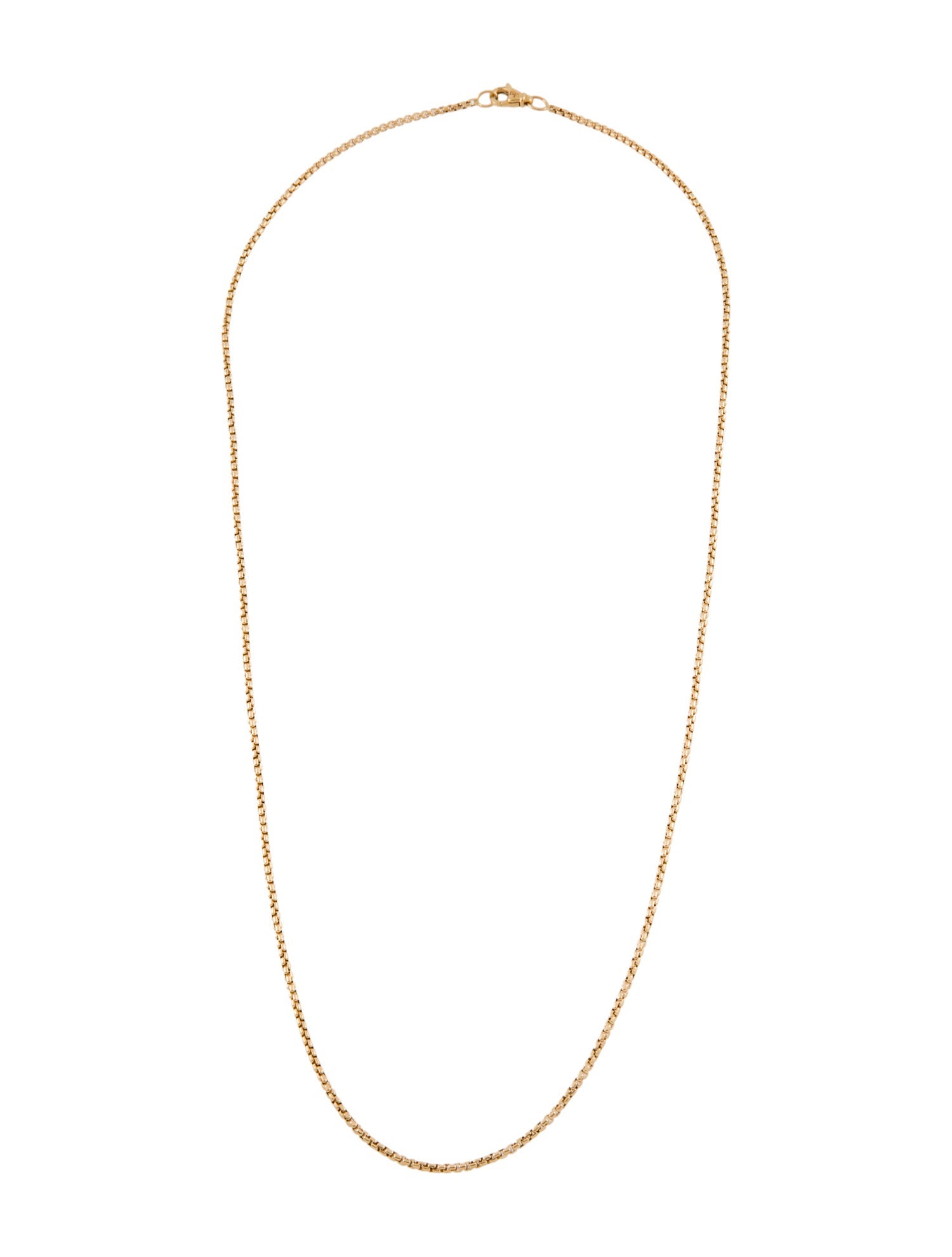 David Yurman 18K Box Chain Necklace