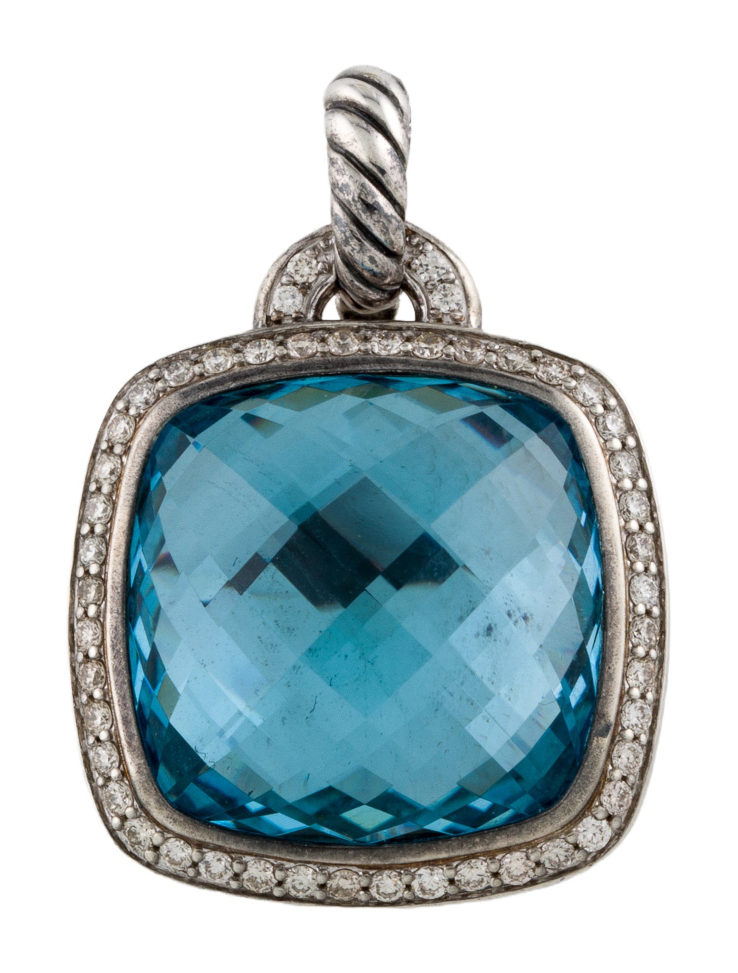David Yurman Topaz & Diamond Albion Pendant
