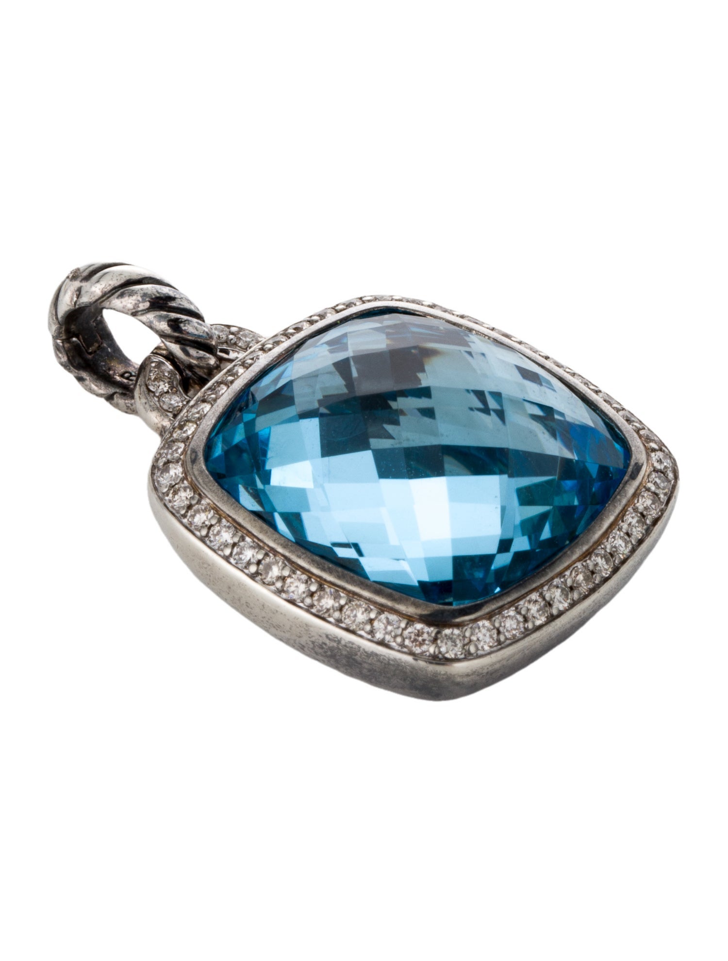 David Yurman Topaz & Diamond Albion Pendant