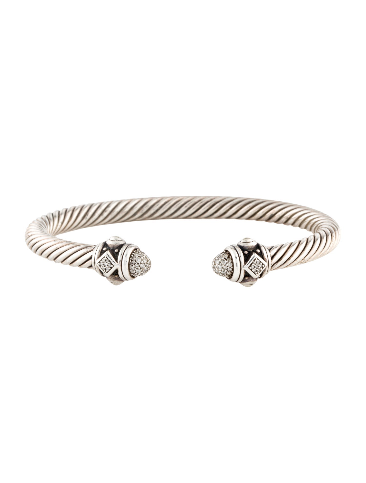 David Yurman Diamond Renaissance Cuff Bracelet