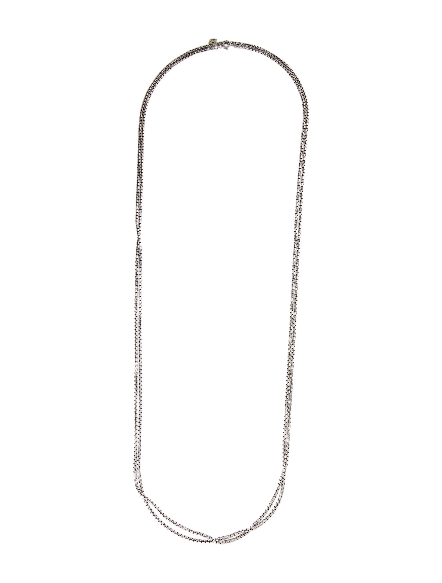 David Yurman Two-Tone Box Chain Necklace