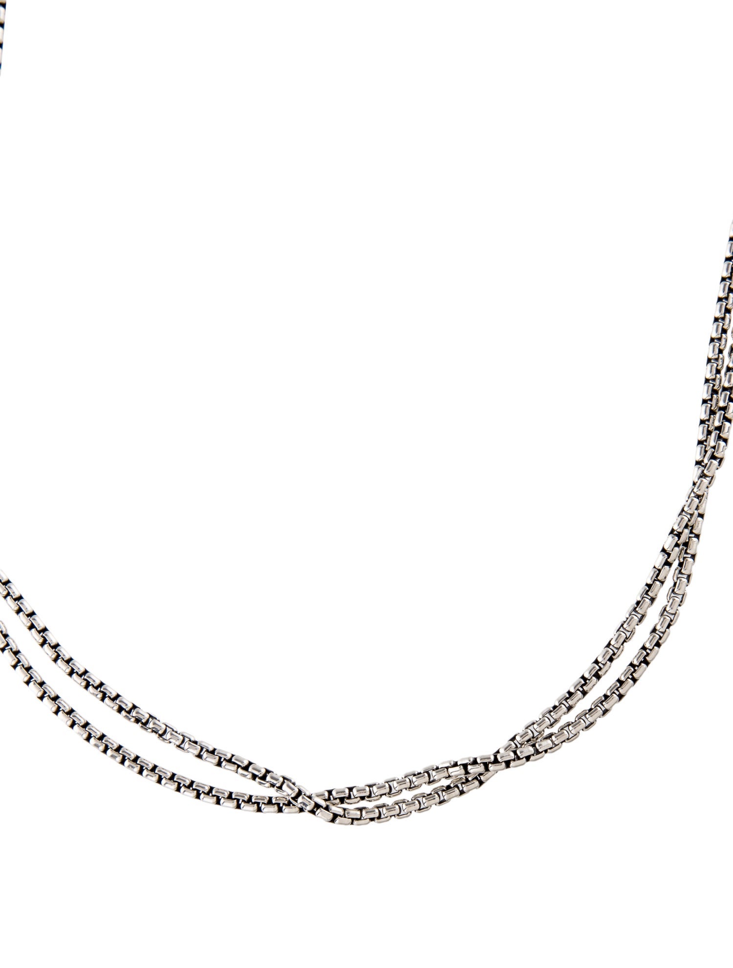 David Yurman Two-Tone Box Chain Necklace