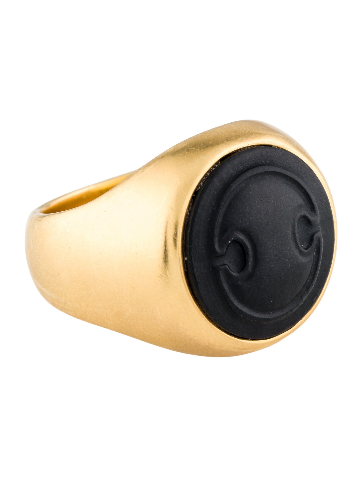 David Yurman 22K Nephrite Petrvs Signet Ring