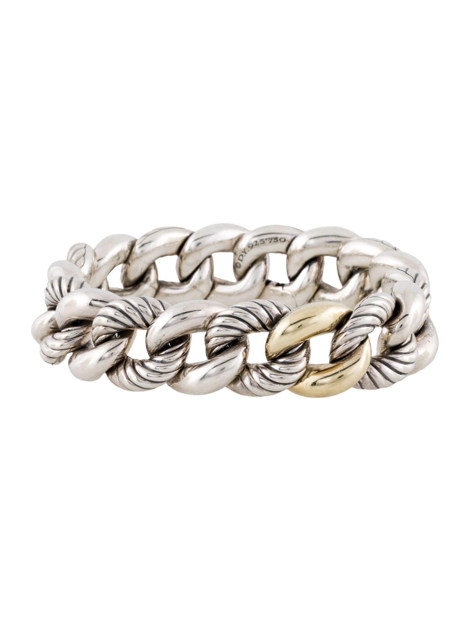 David Yurman Two-Tone Belmont Curb Link Bracelet
