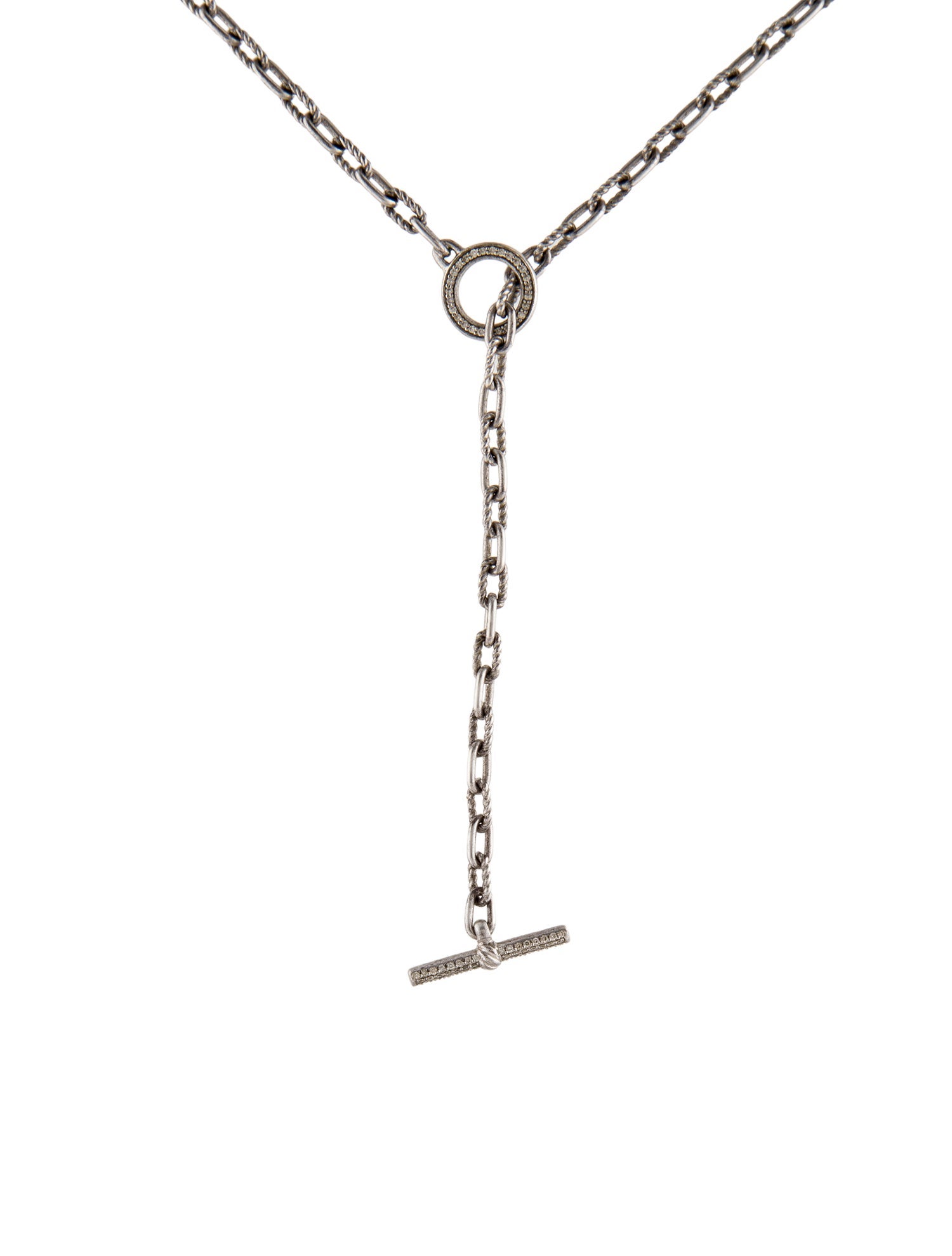 David Yurman DY Madison® Pavé Toggle Chain Necklace
