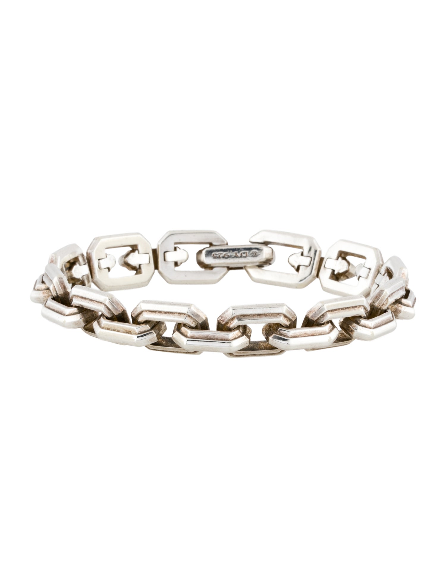 David Yurman Faceted Flat Link Bracelet