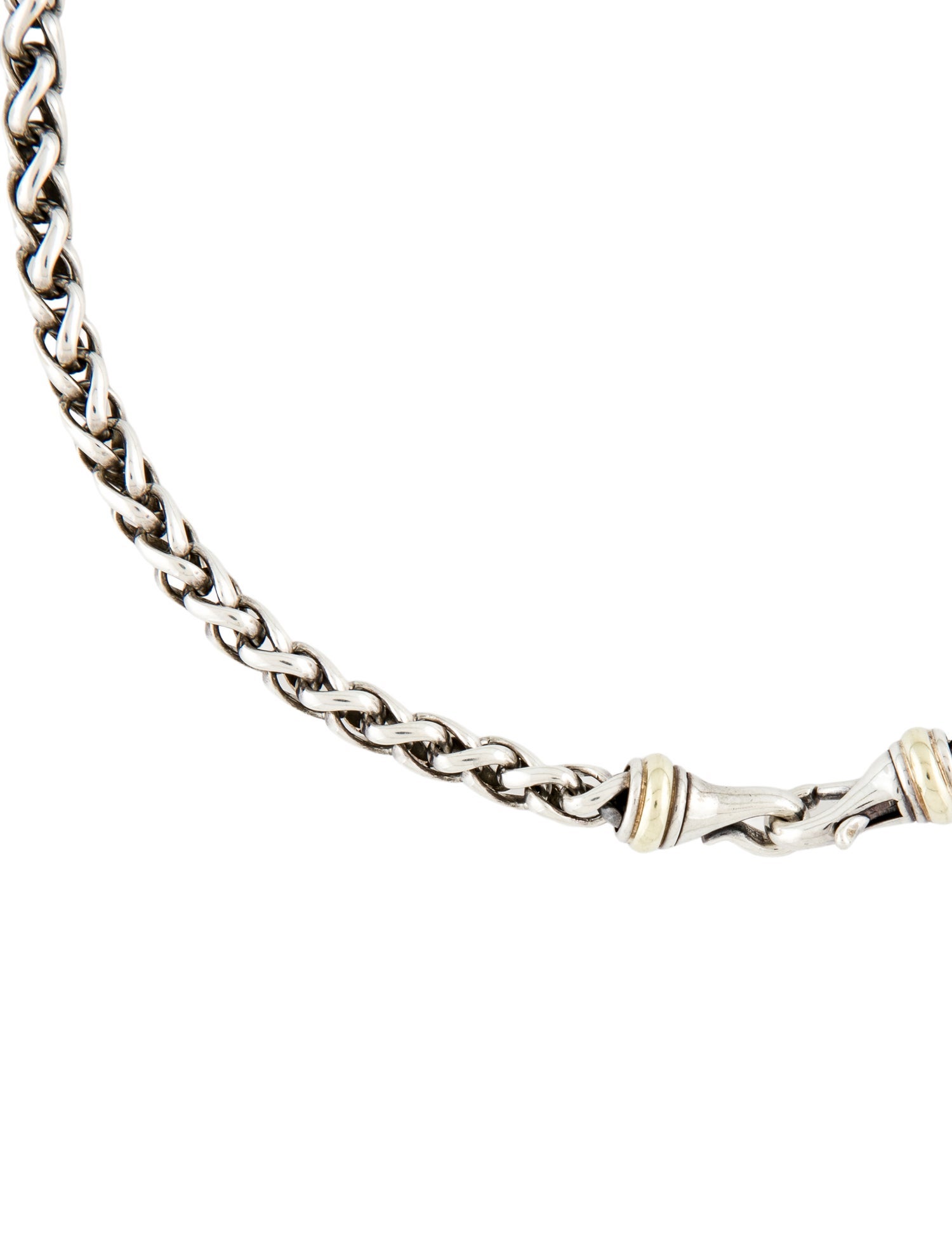 David Yurman Two-Tone Wheat Chain Necklace