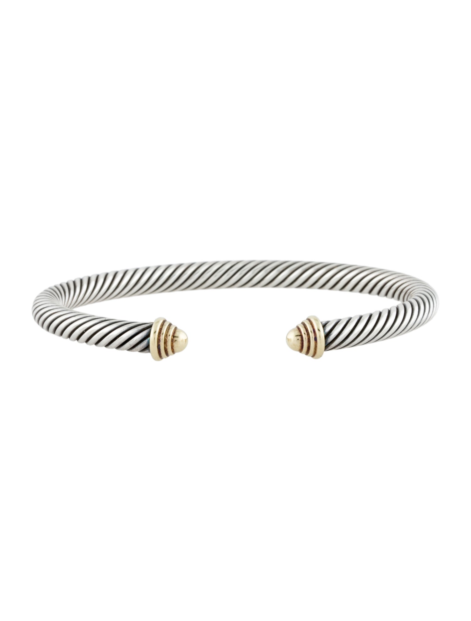 David Yurman Two-Tone Classic Cable Cuff Bracelet