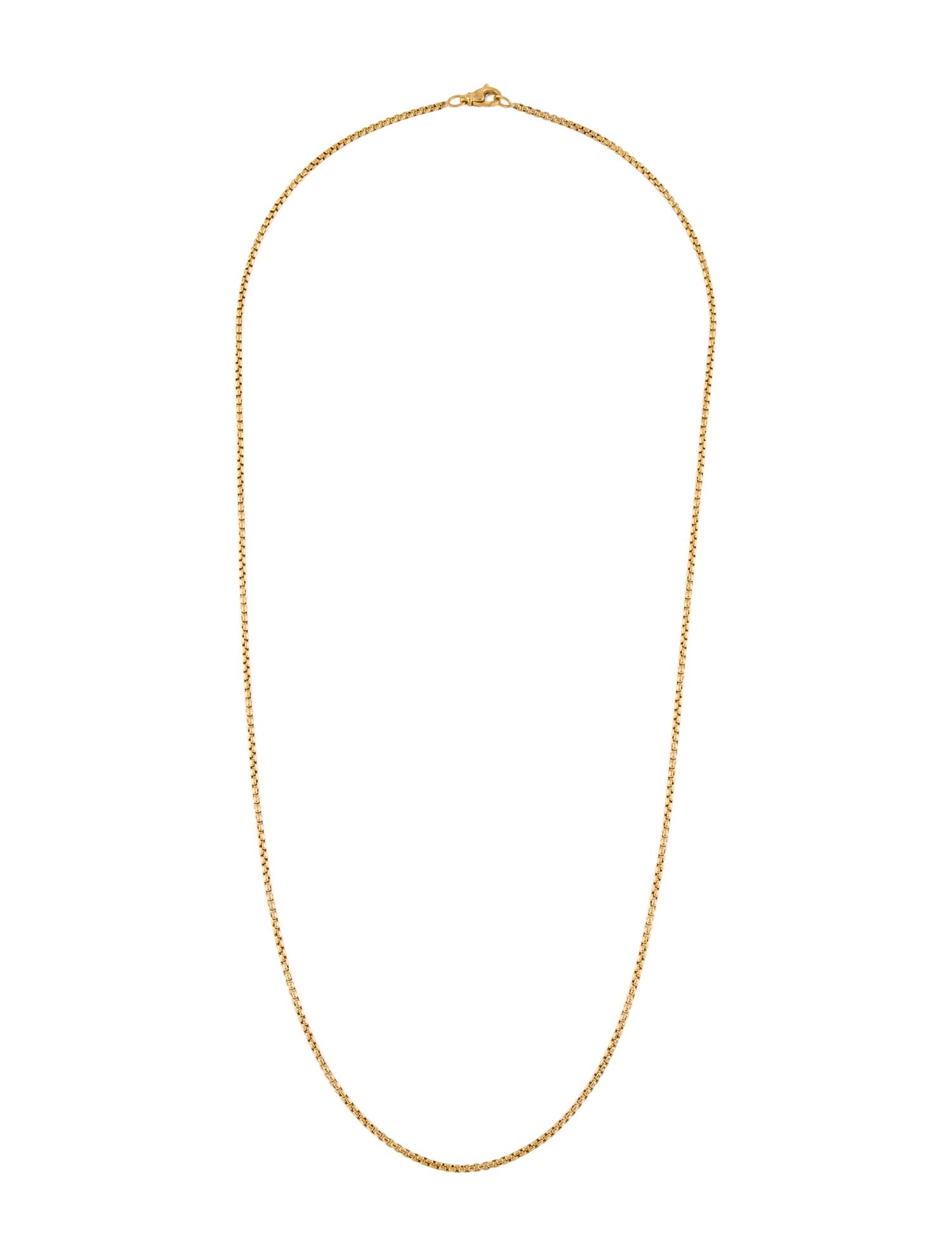 David Yurman 18K Box Chain Necklace