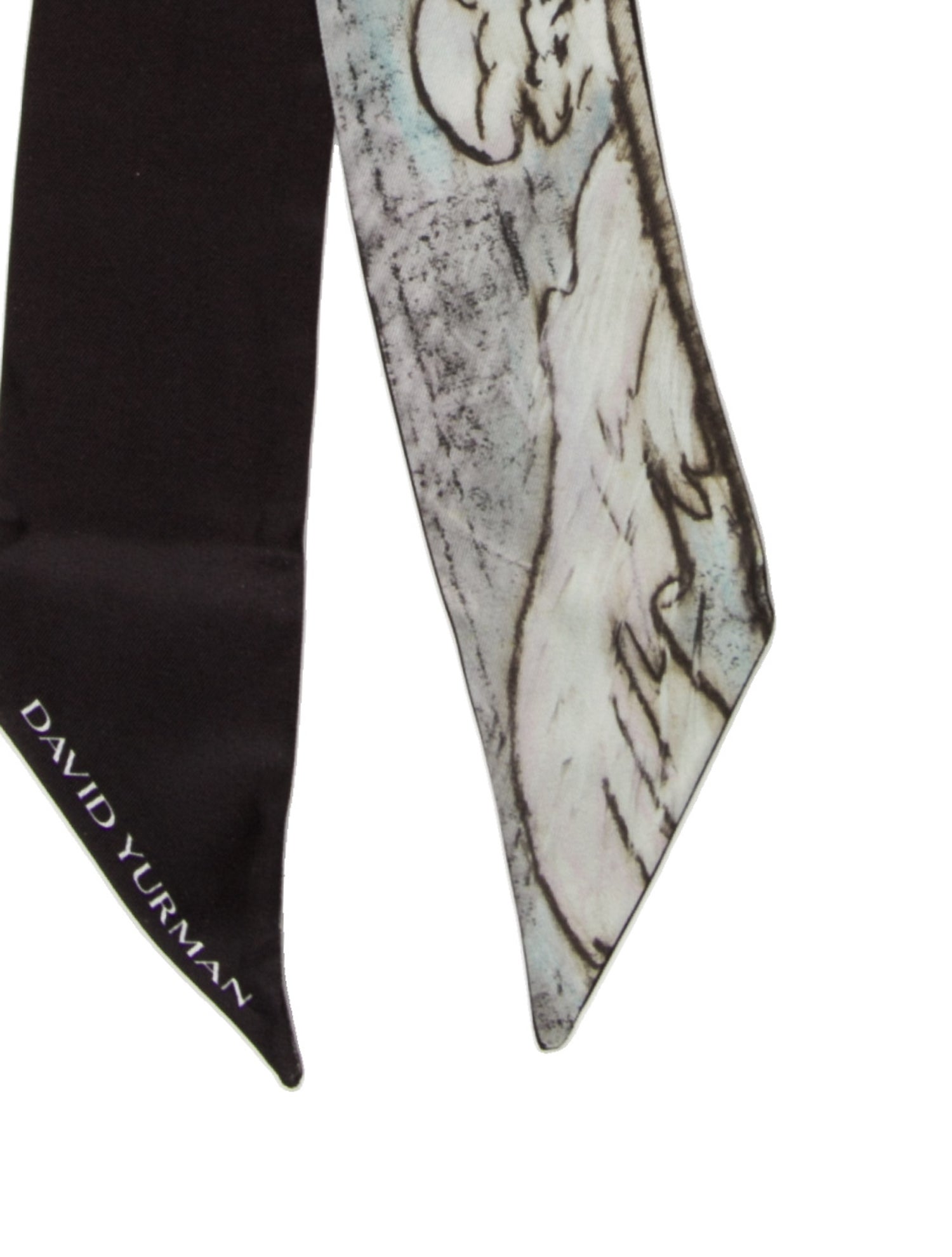 David Yurman Silk Paisley Print Scarf