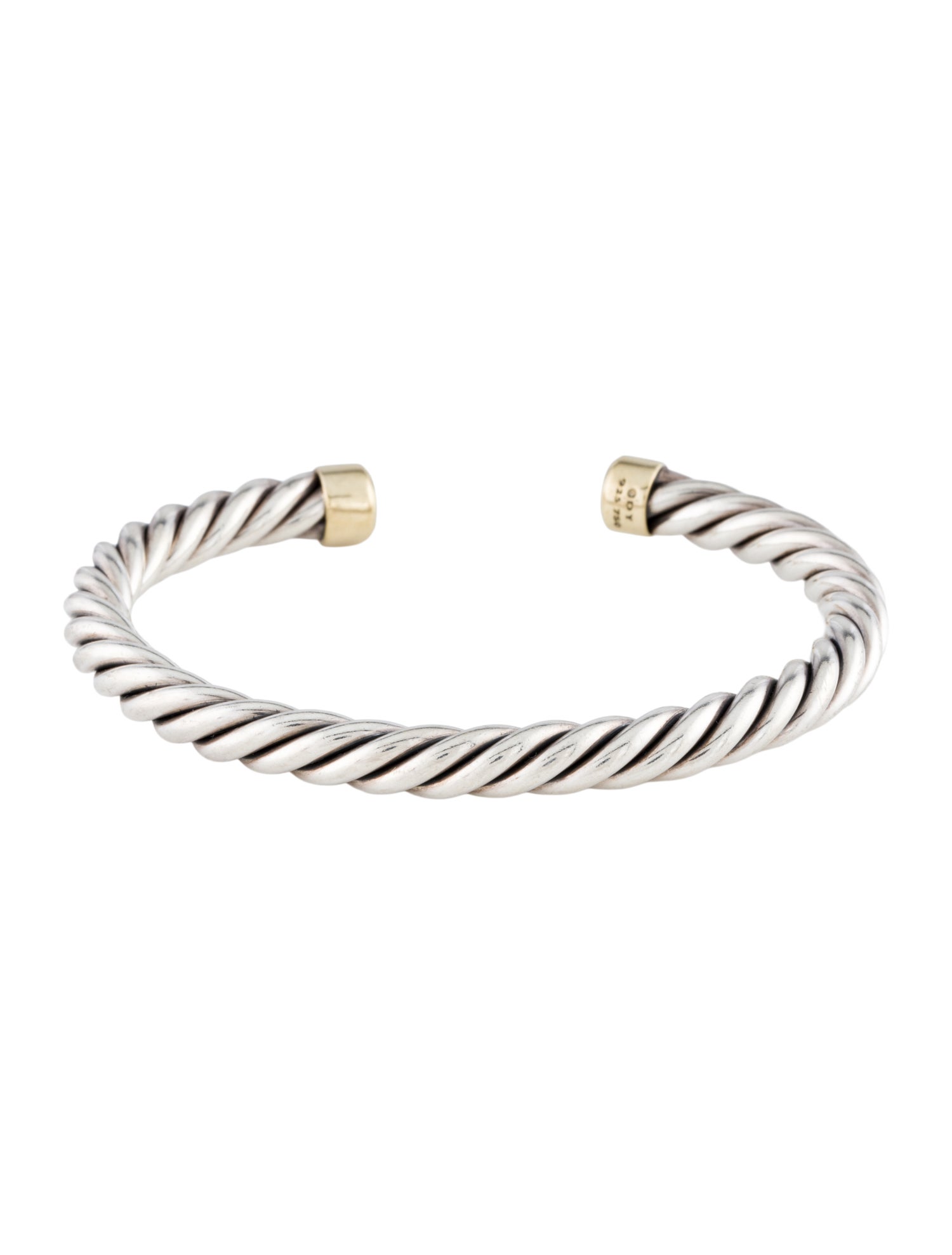 David Yurman Two-Tone Cable Cuff Bracelet