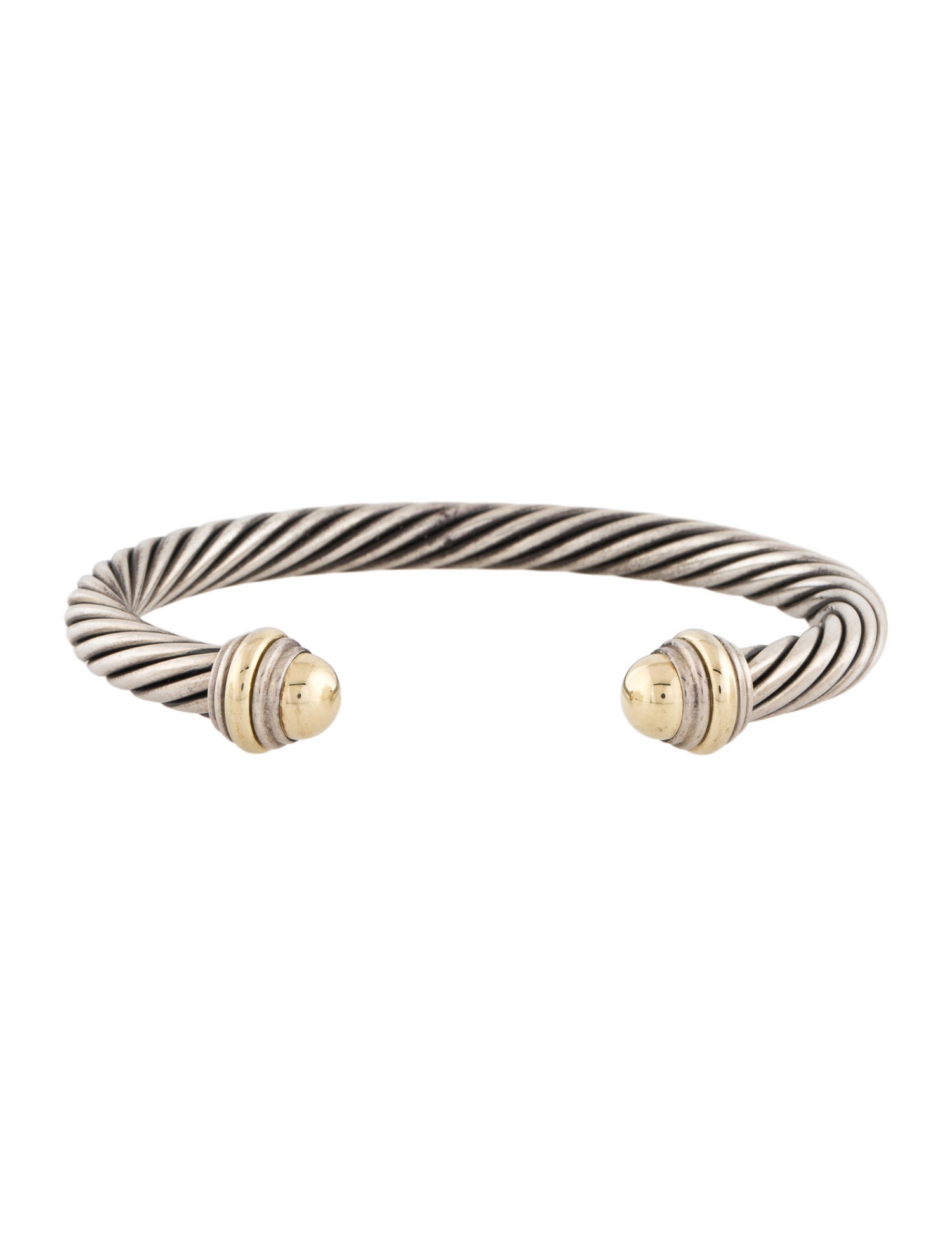 David Yurman Two-Tone Cable Cuff Bracelet