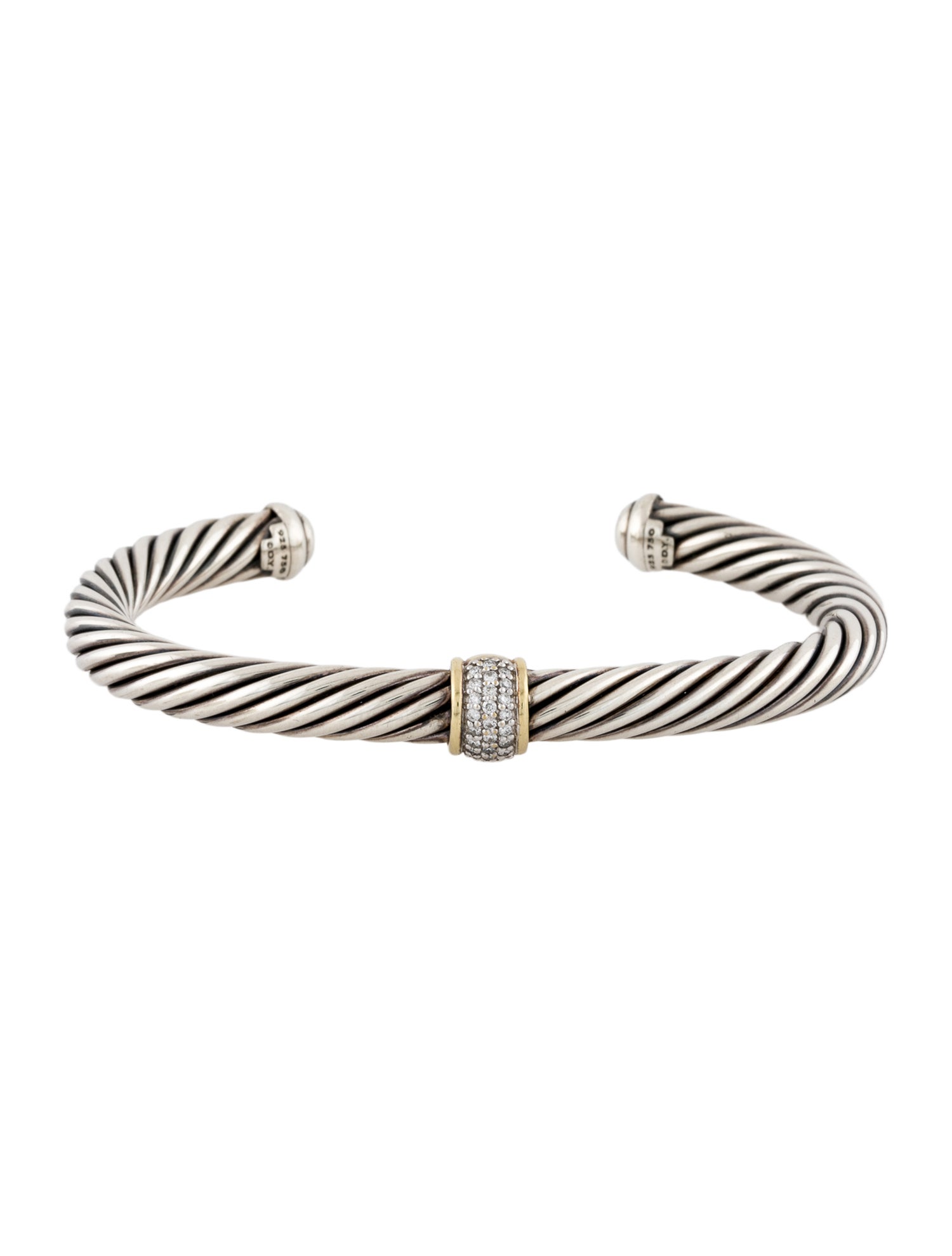 David Yurman Diamond Classic Cable Cuff