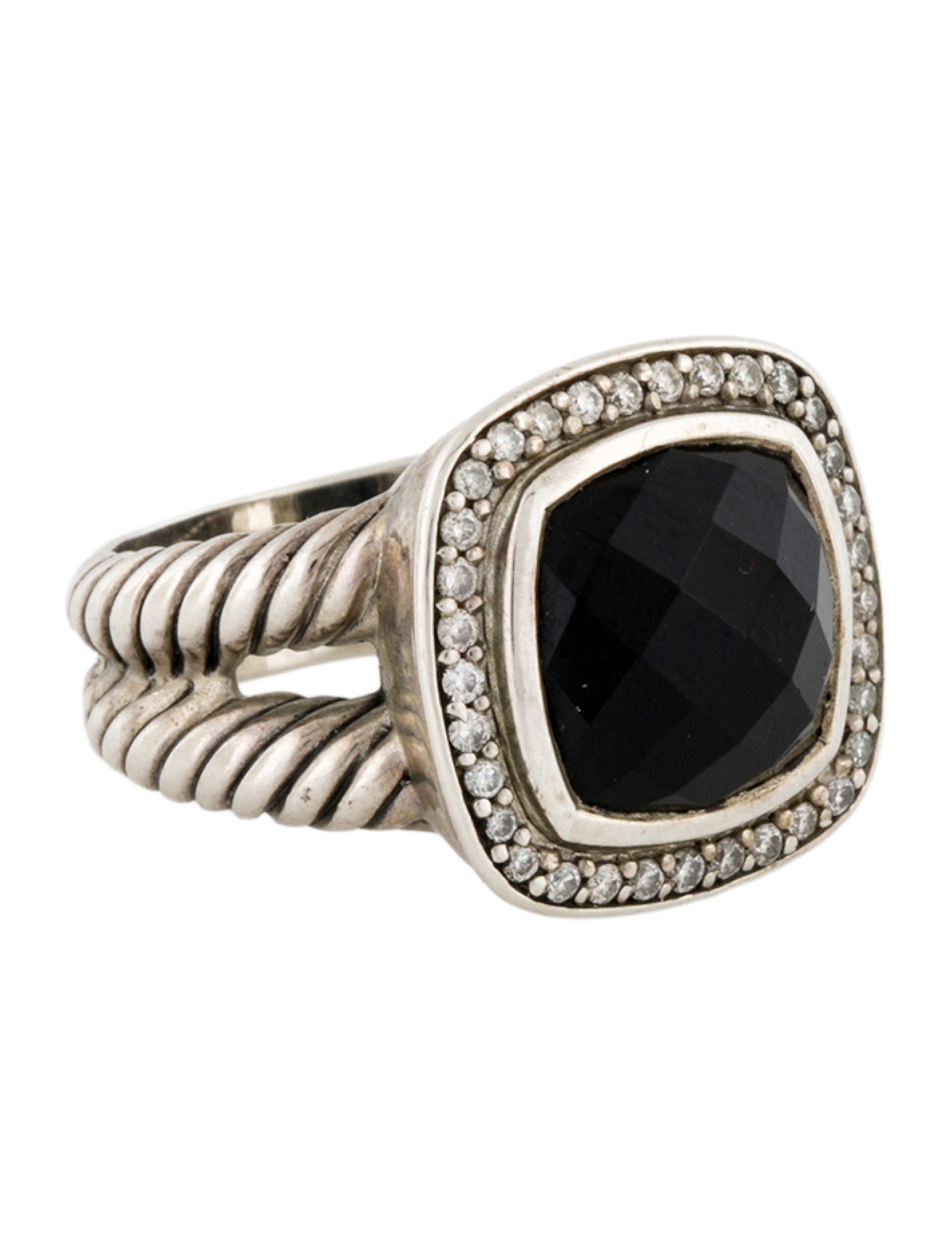 David Yurman Onyx & Diamond Albion® Ring