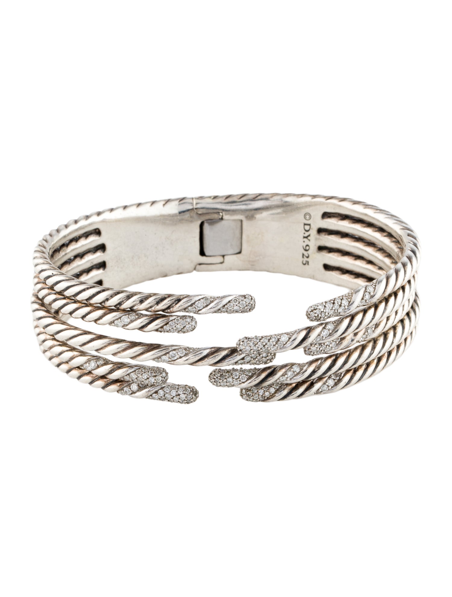 David Yurman 1.35ctw Willow Cuff Bracelet