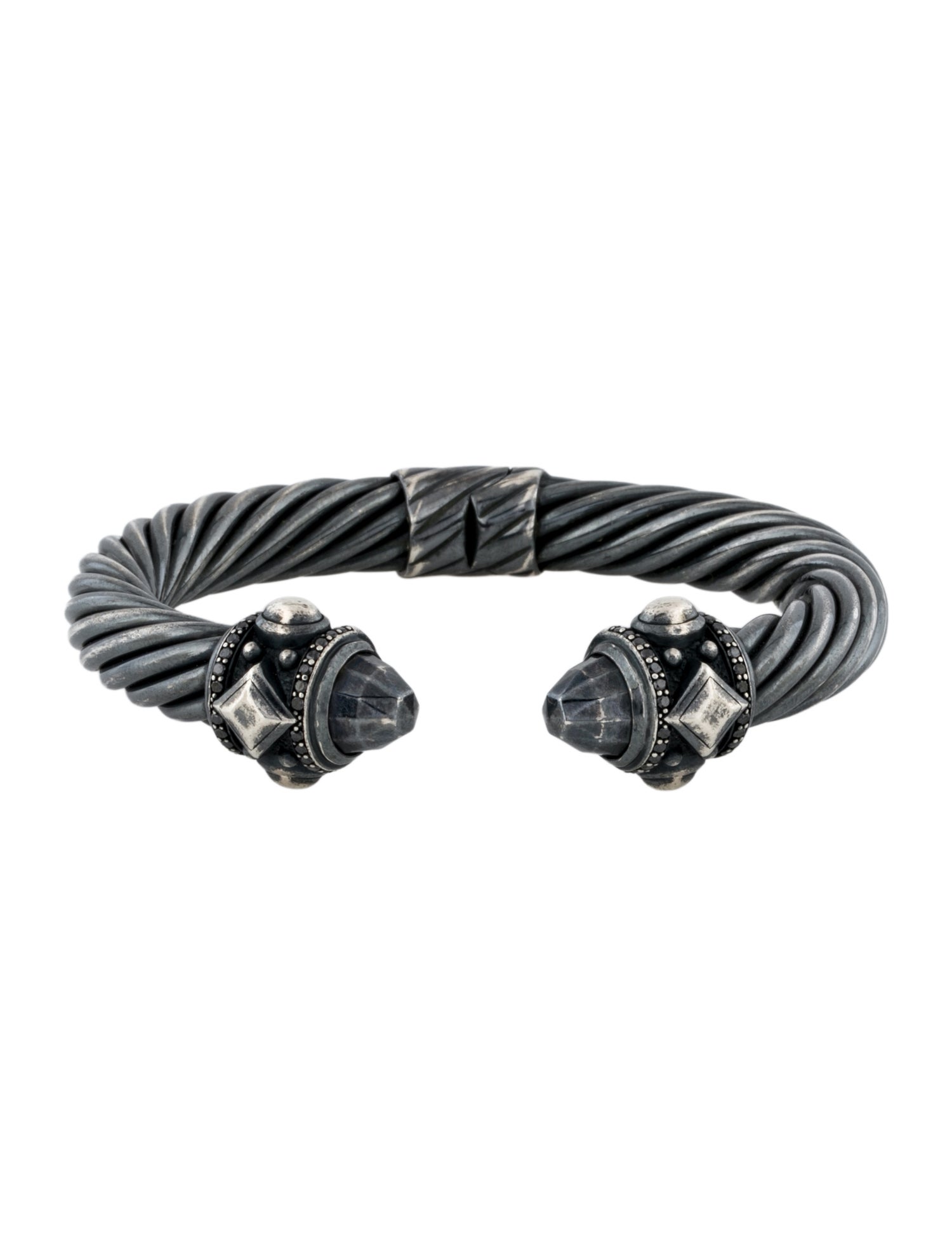 David Yurman Diamond Renaissance Cuff Bracelet