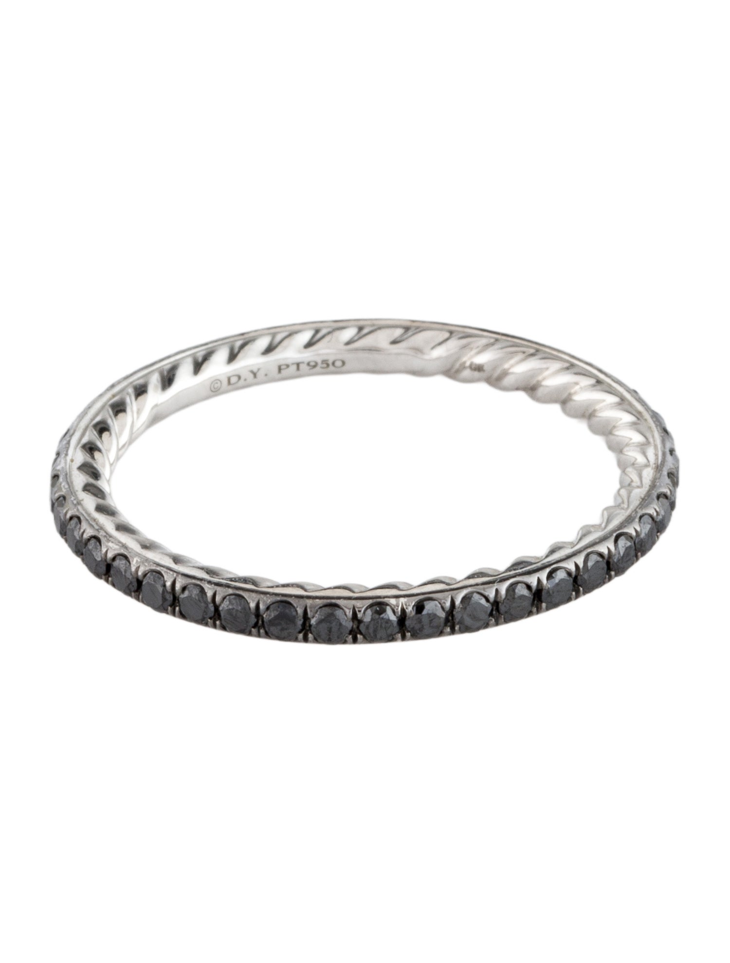 David Yurman Platinum Diamond Eden Band Ring