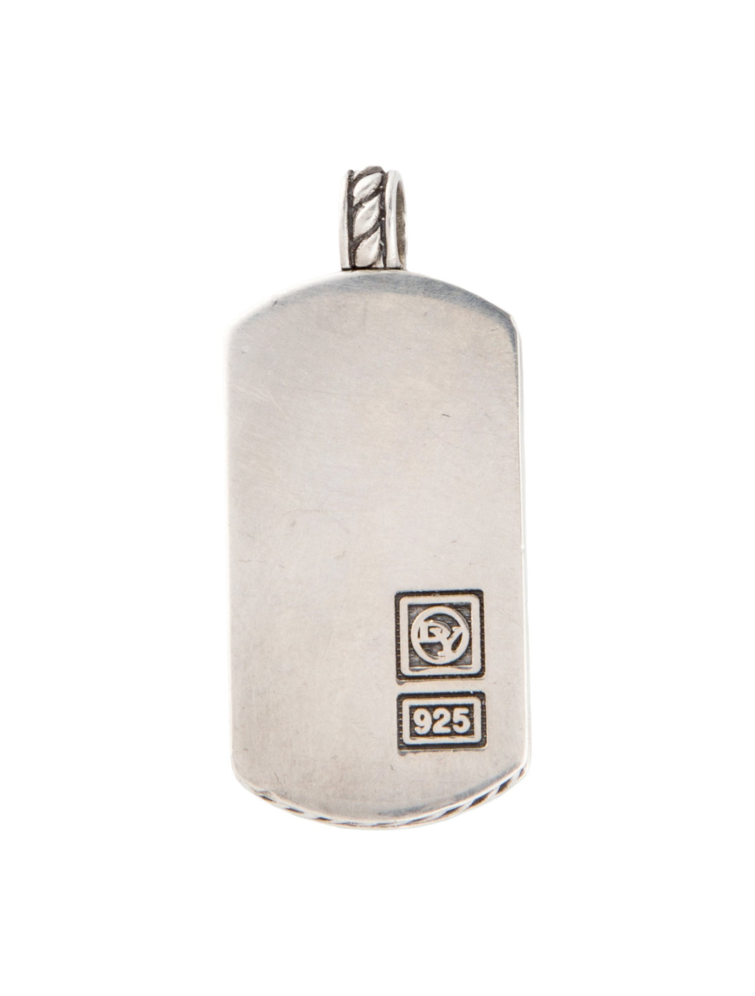 David Yurman Dog Tag Pendant