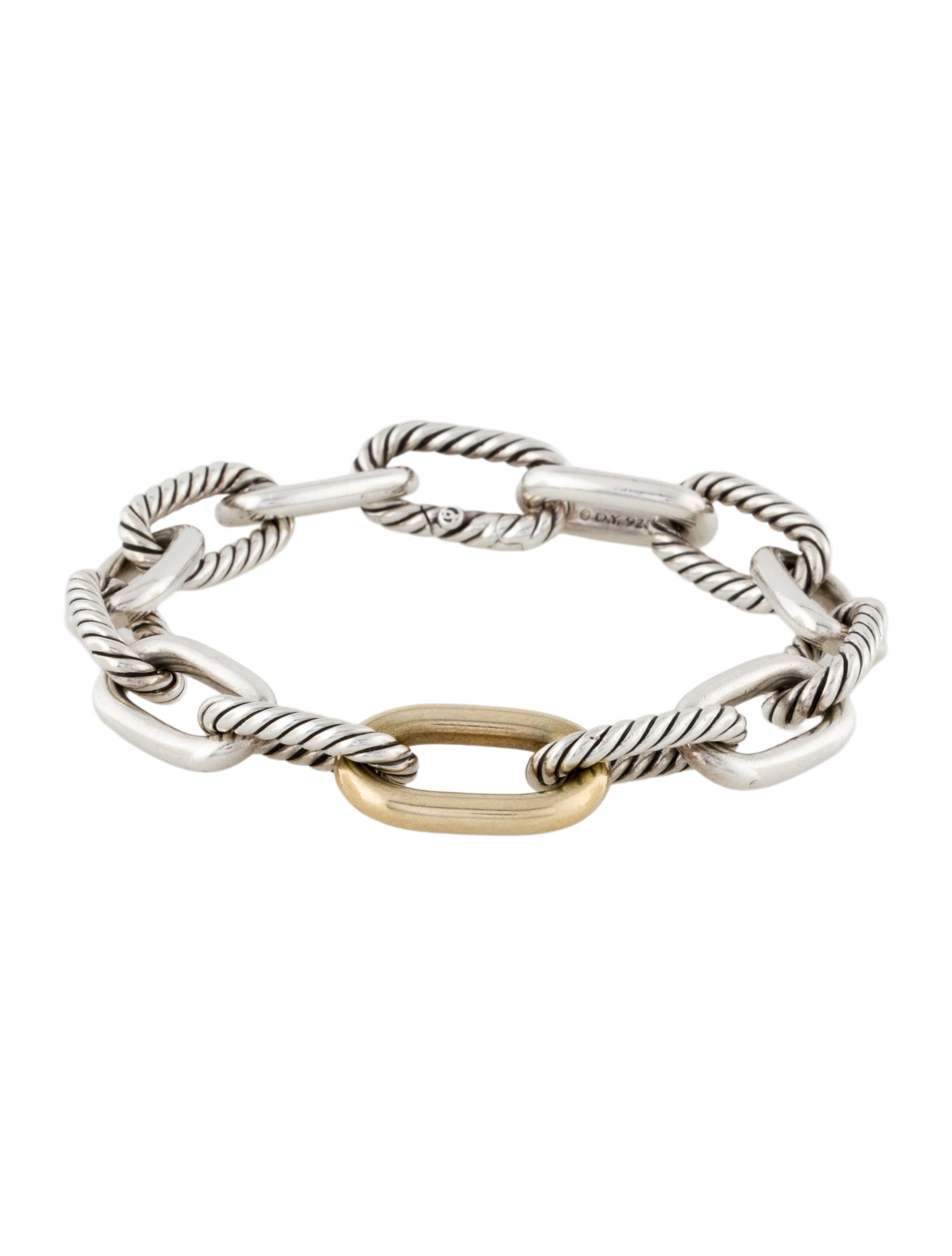 David Yurman Two-Tone DY Madison® Chain Bracelet