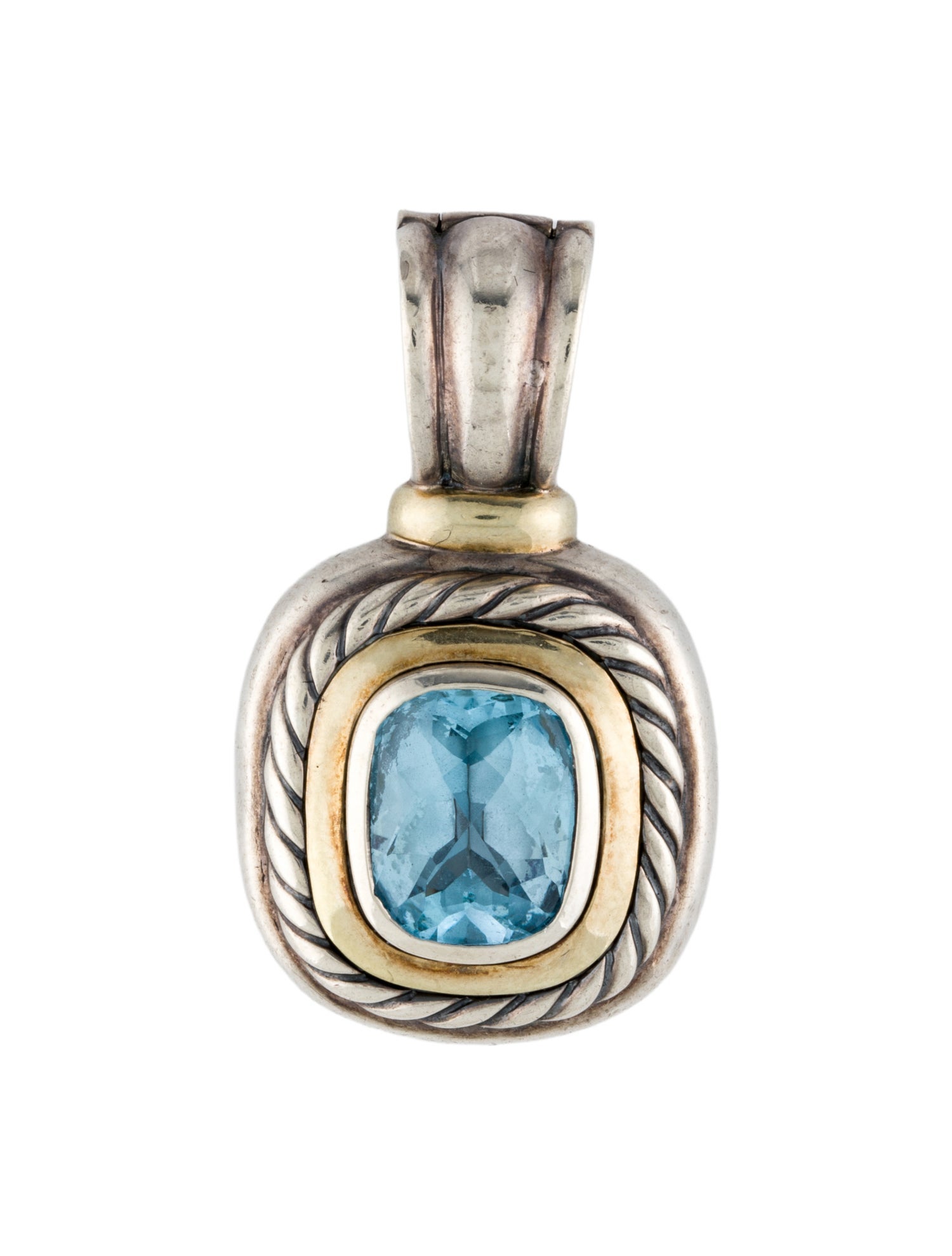 David Yurman Topaz Albion Enhancer Pendant