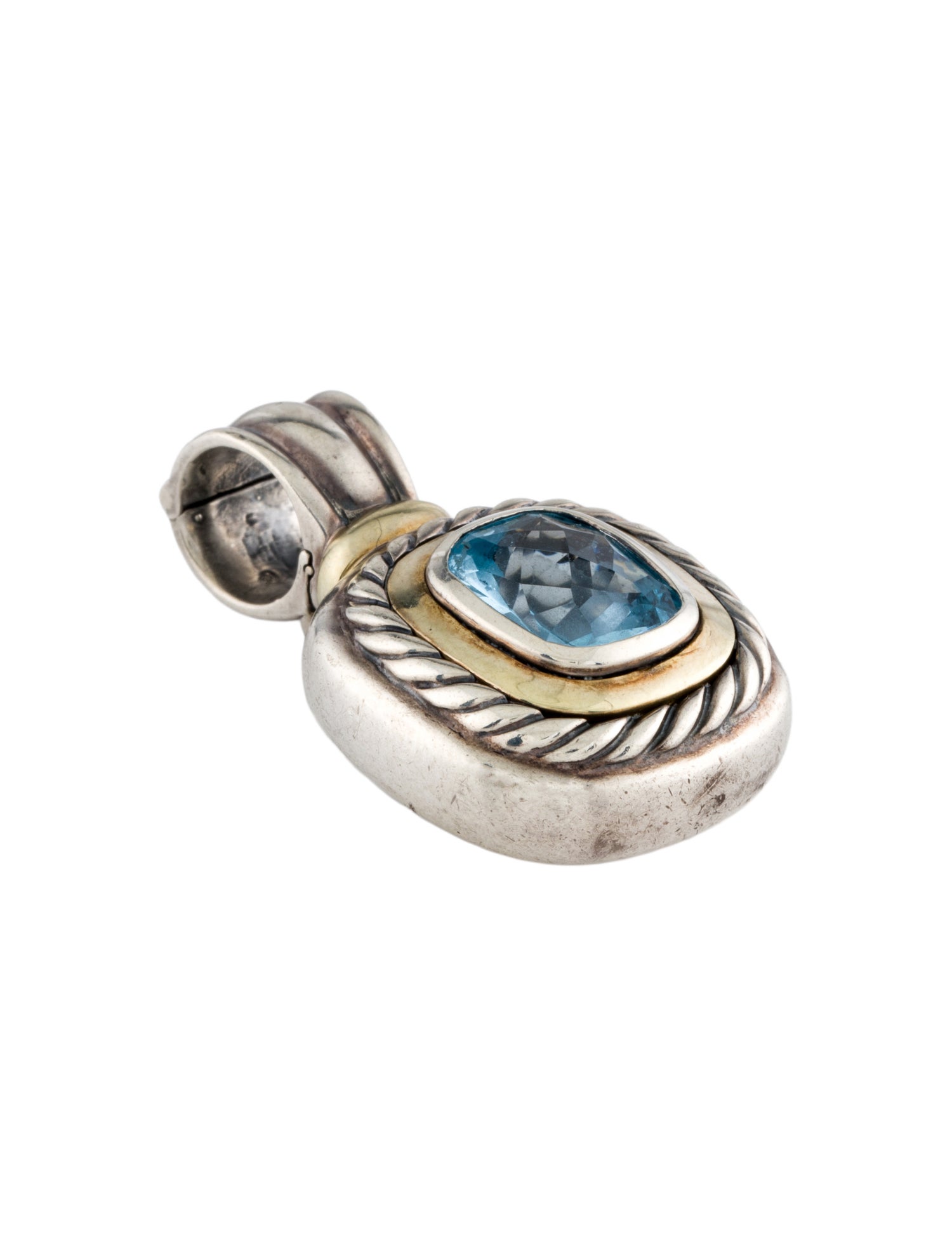 David Yurman Topaz Albion Enhancer Pendant