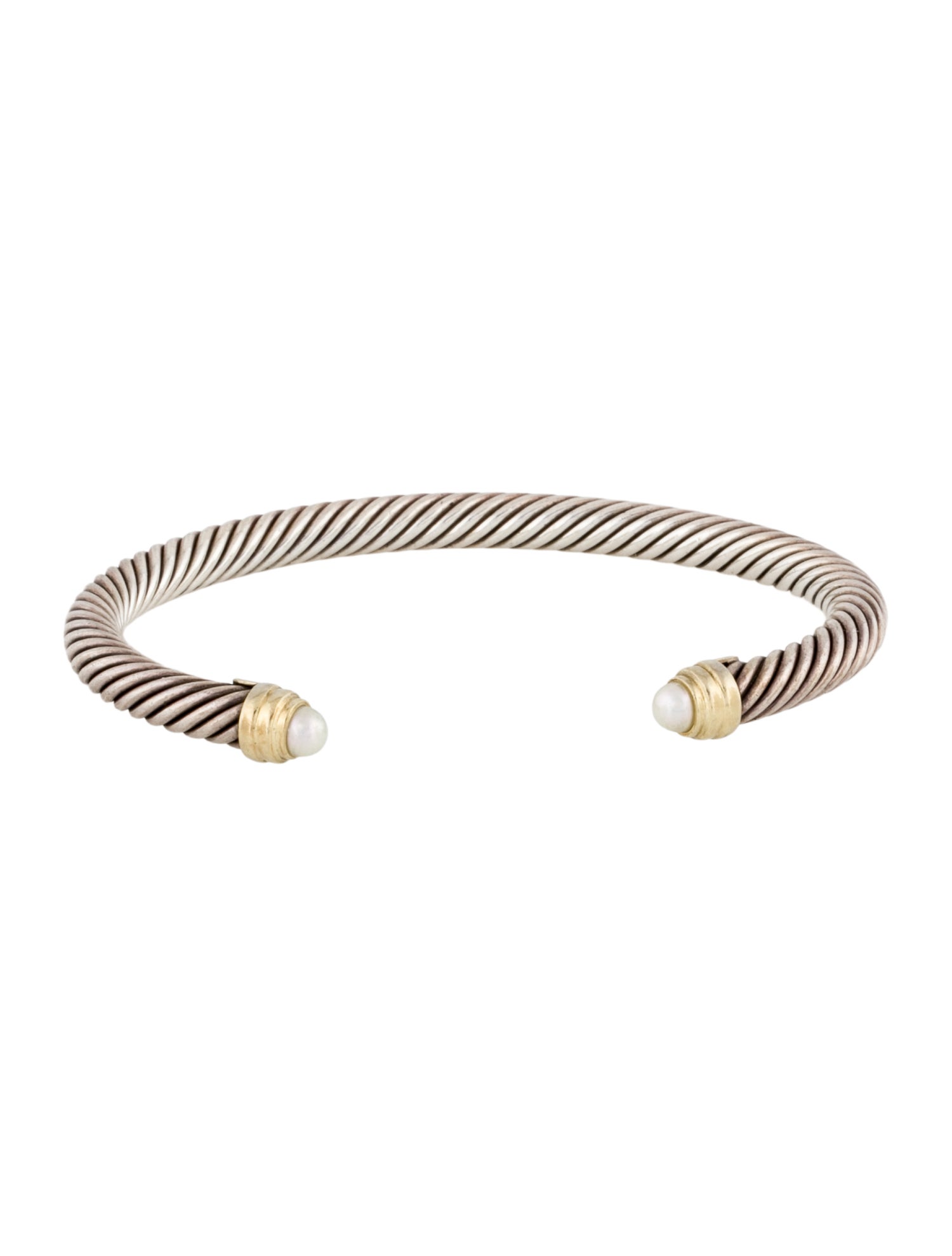 David Yurman Pearl Classic Cable Cuff Bracelet