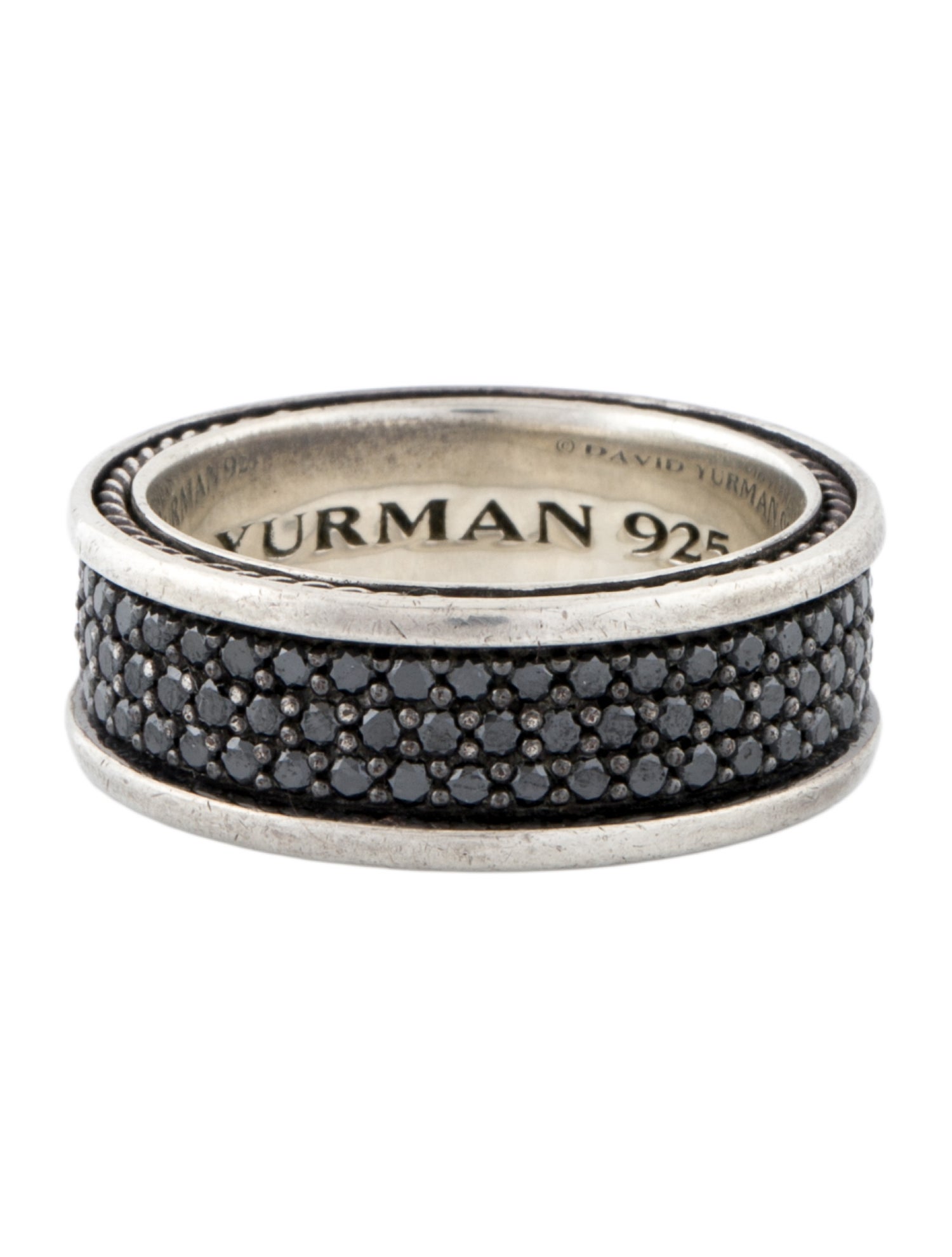 David Yurman 2.10ctw Diamond Three Row Streamline Band