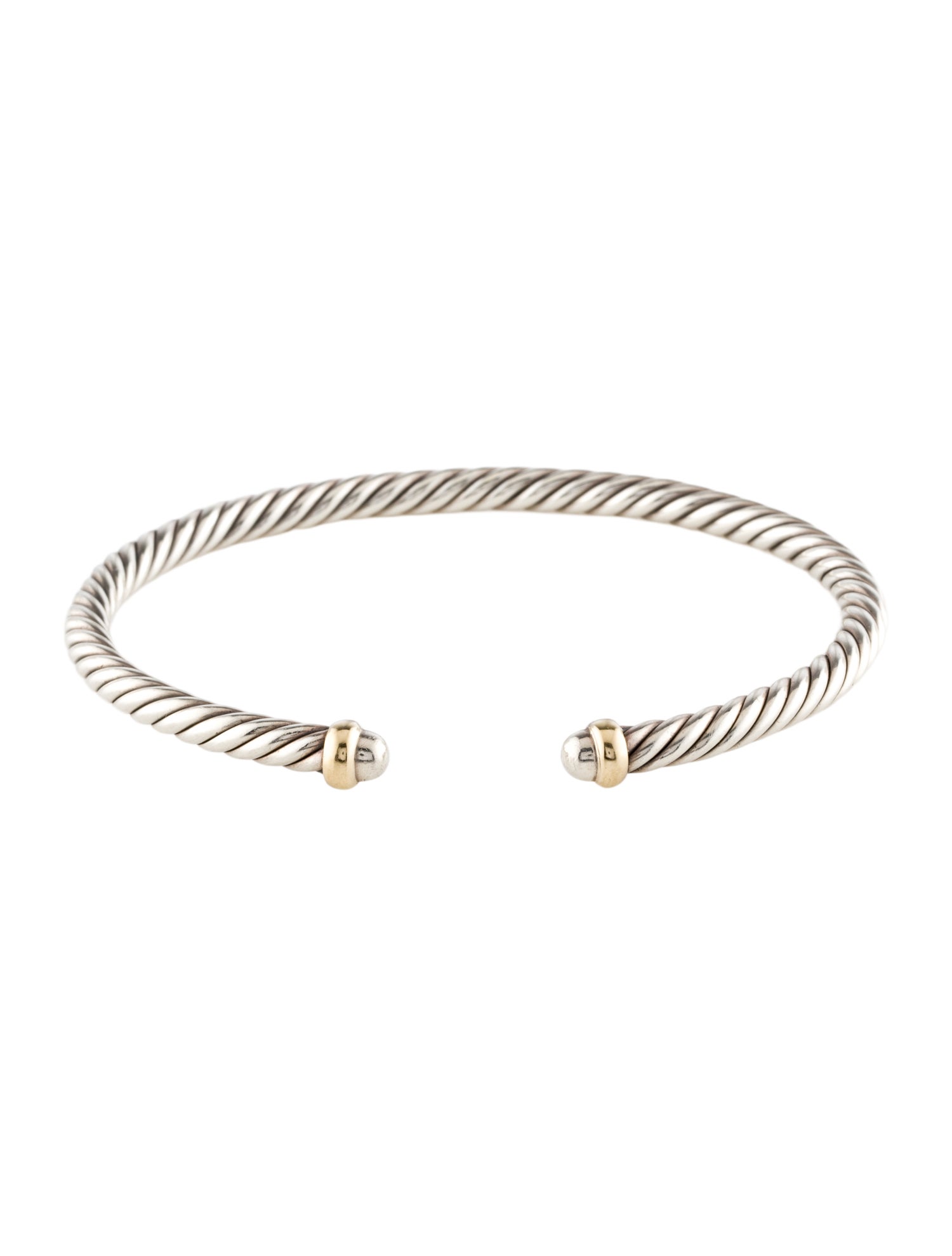 David Yurman Two-Tone Cable Classic Flex Cuff
