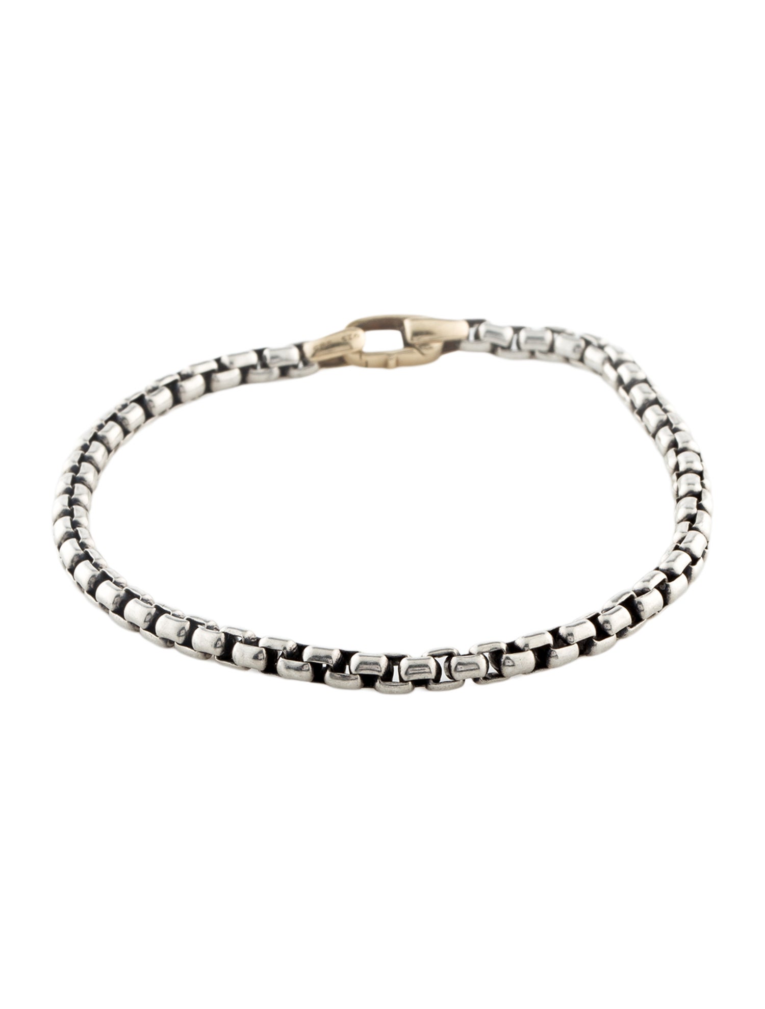 David Yurman Two-Tone Bel Aire Box Chain Link Bracelet