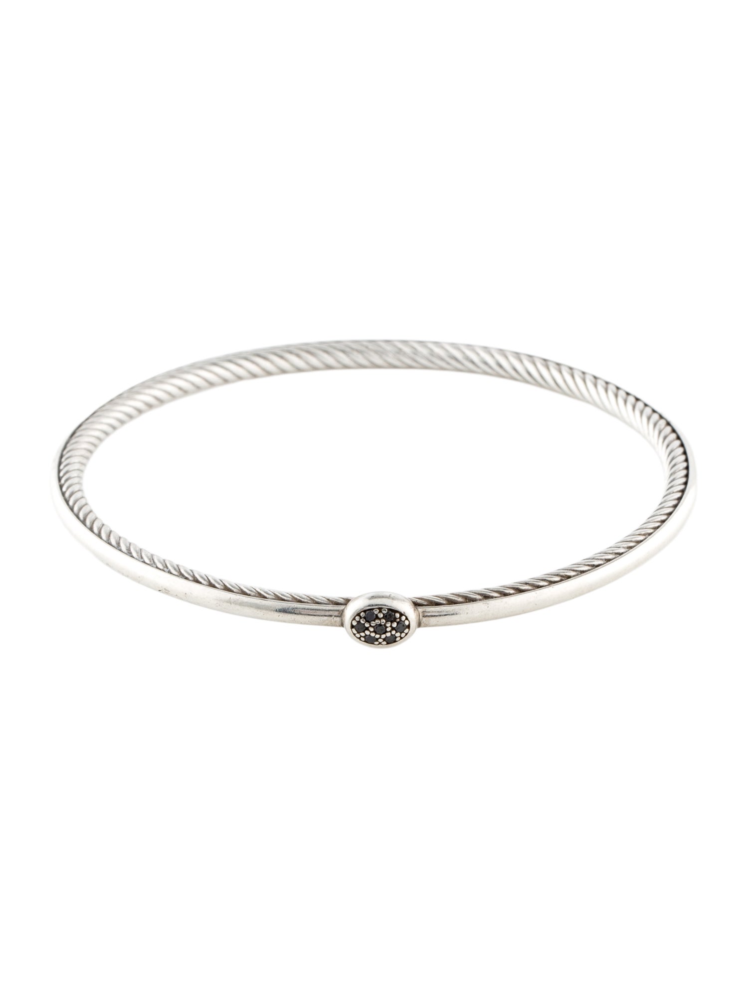 David Yurman Diamond Confetti Station Bangle Bracelet