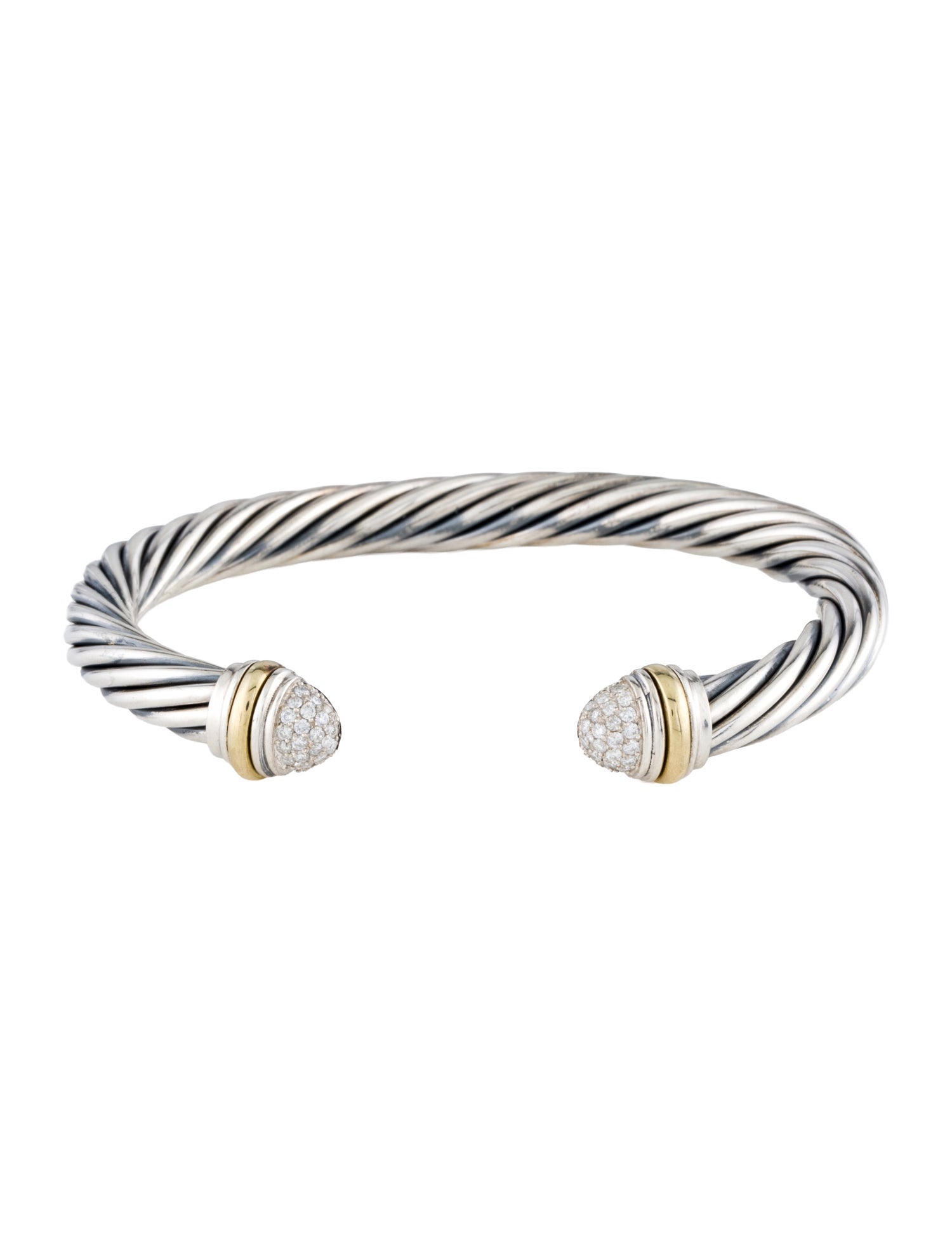 David Yurman Diamond Classic Cable Bracelet