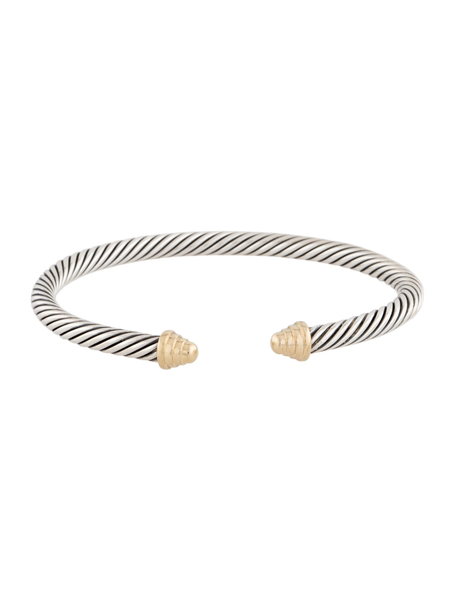 David Yurman Two-Tone Cable Cuff Bracelet
