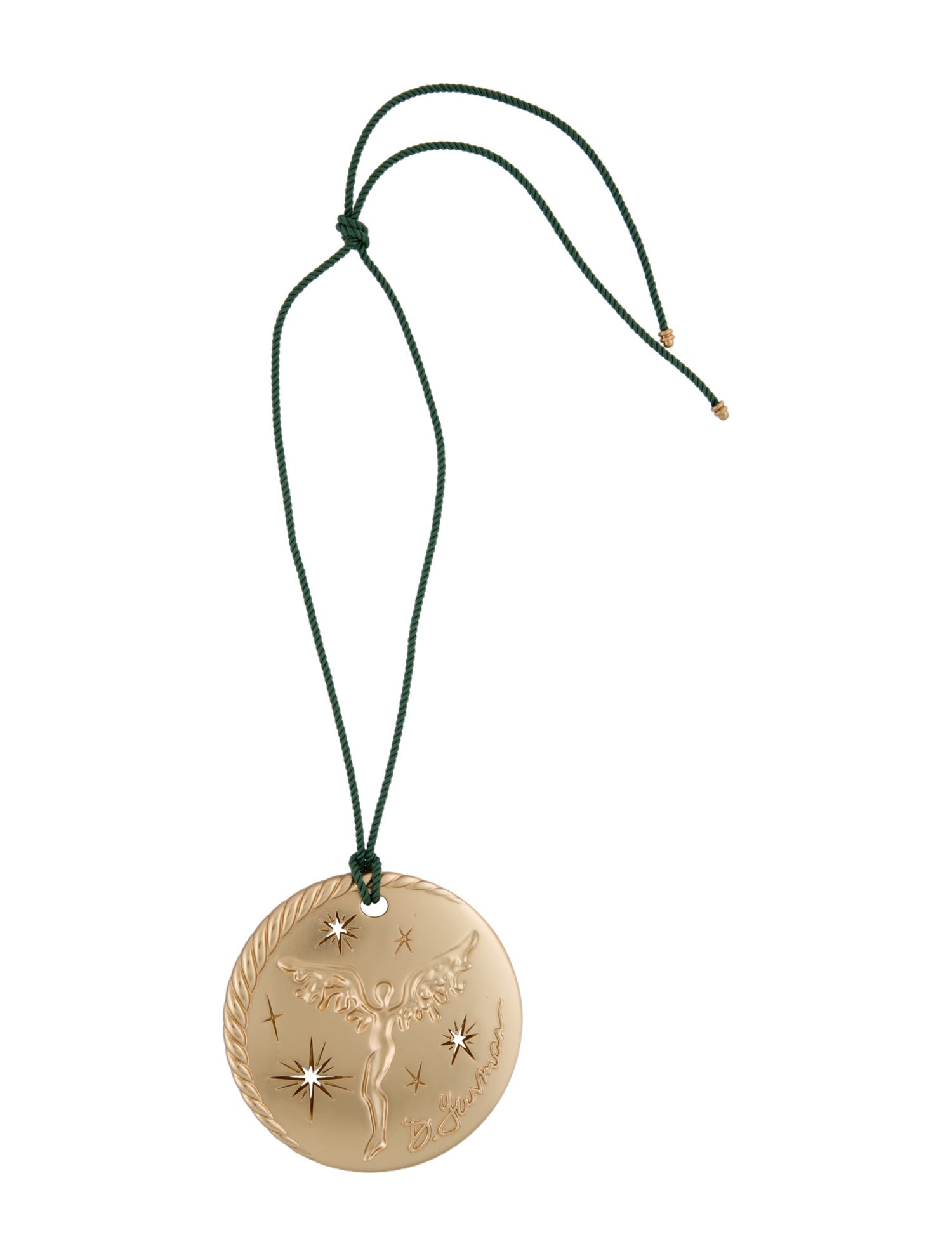 David Yurman Limited-Edition Gold Angel Ornament 2025 Set Of 2