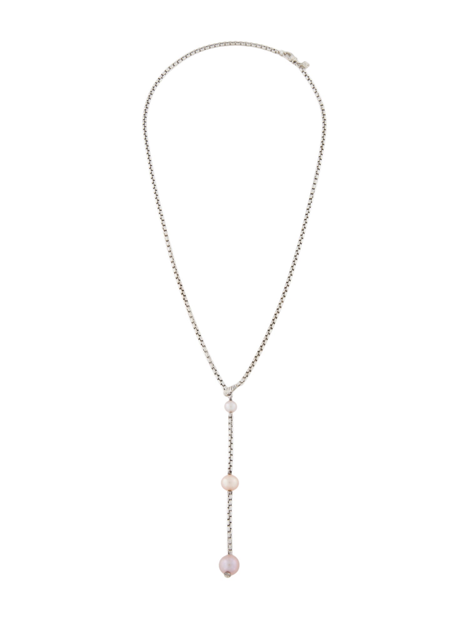 David Yurman Pearl Lariat Necklace