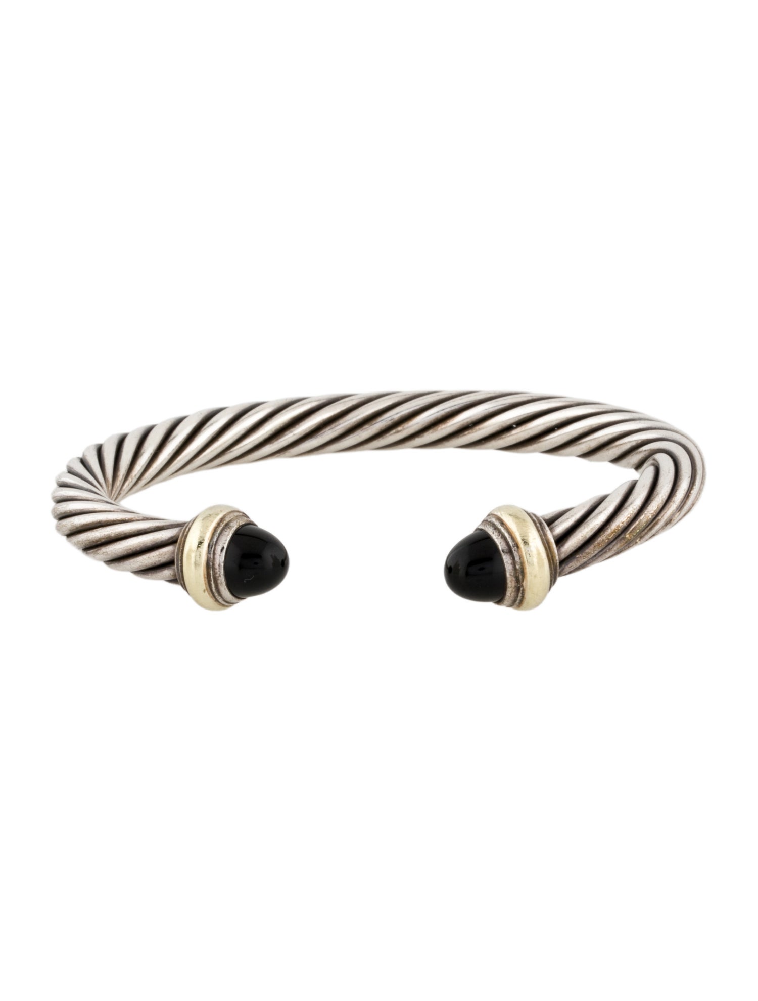 David Yurman Onyx Cable Cuff Bracelet