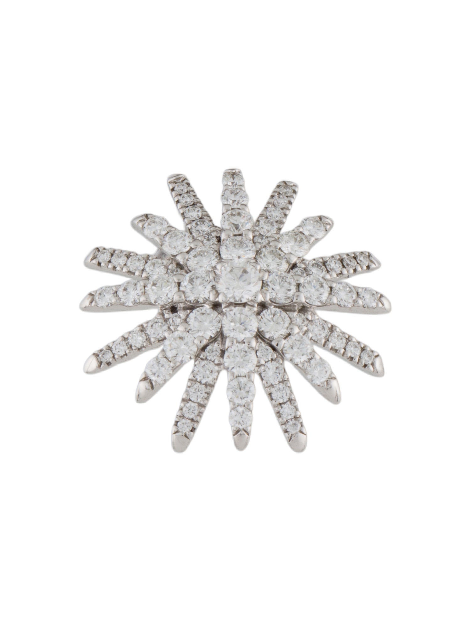 David Yurman 18K Diamond Starburst Single Stud Earring