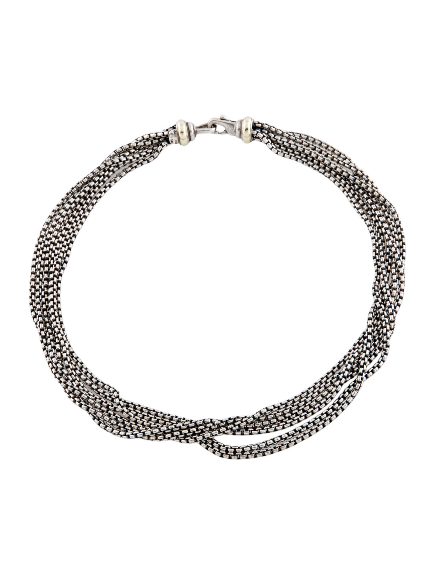 David Yurman Two-Tone Multistrand Necklace